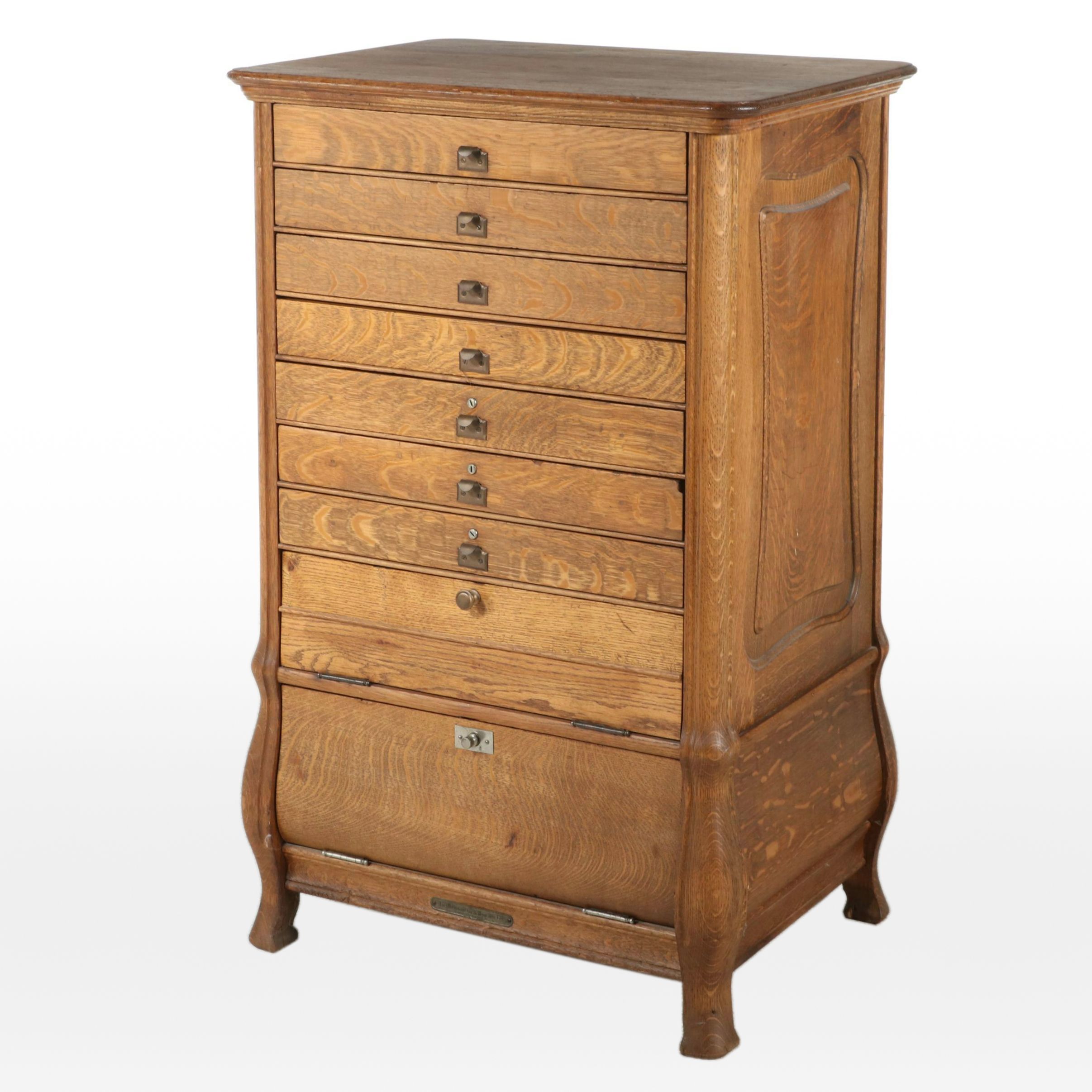 The National Cash Register Co. Quartersawn Oak Cash Register Stand