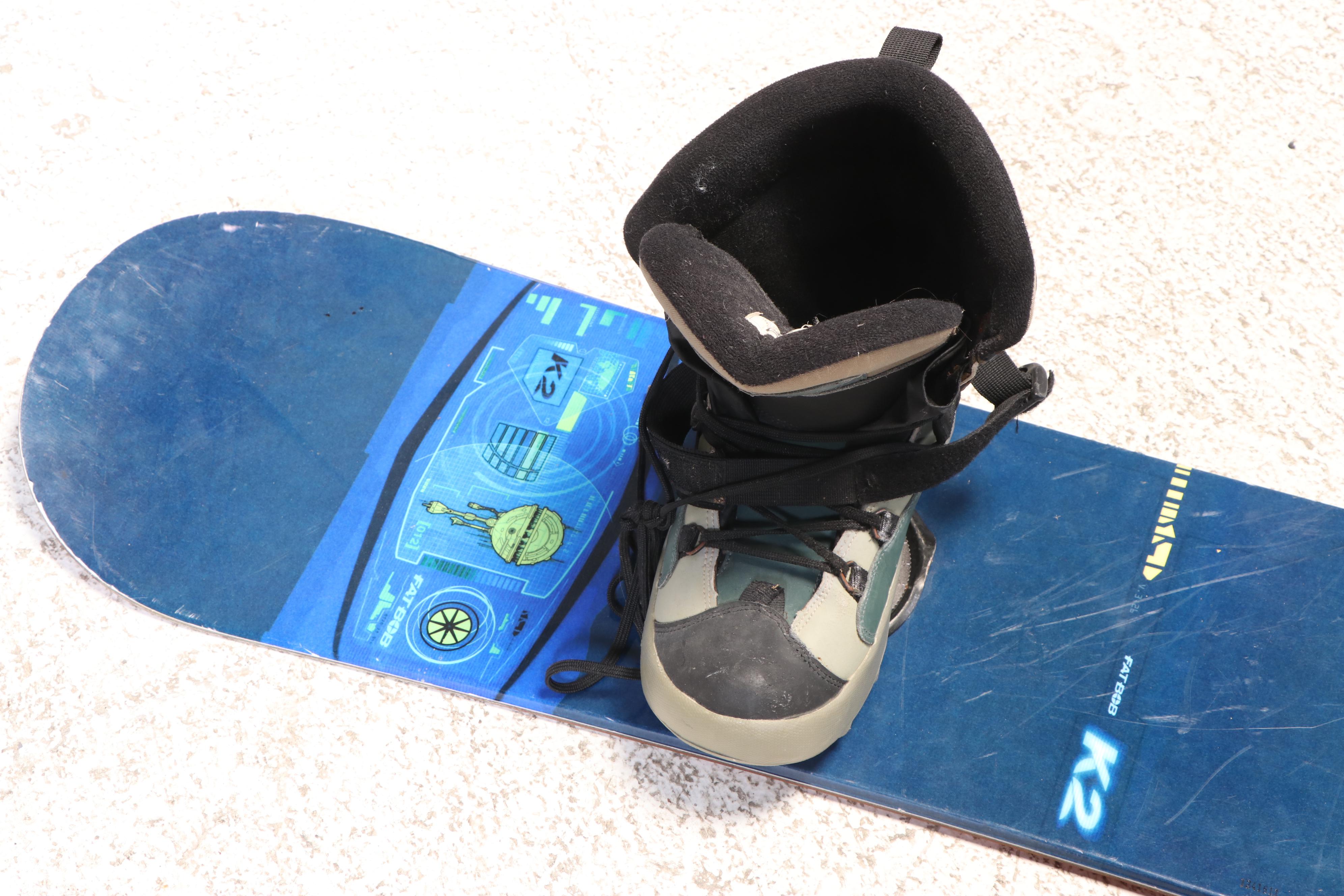 Men's Size 13 K2 Fat Bob Snowboard