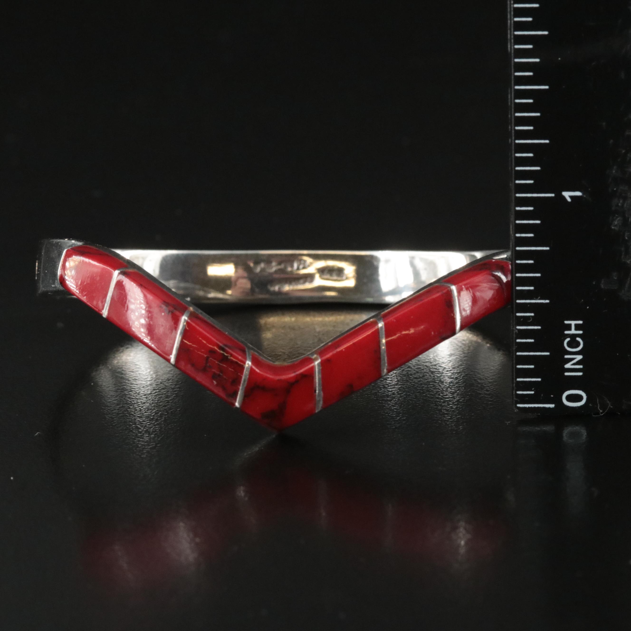 Mexican Sterling and 950 Silver Faux Stone and Resin Inlay Jewelry Set