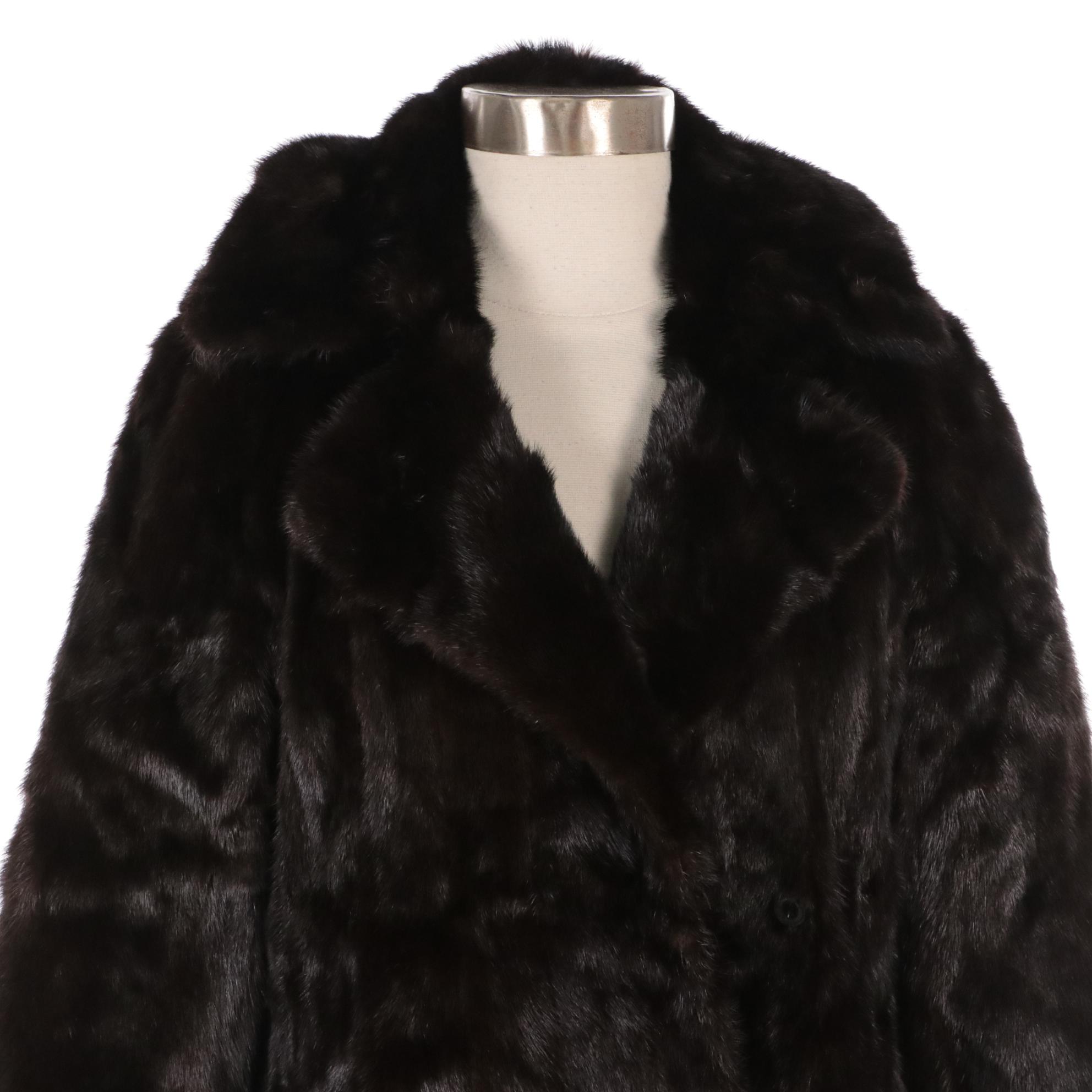 Mink Fur Hooded Coat from Black Diamond Mink