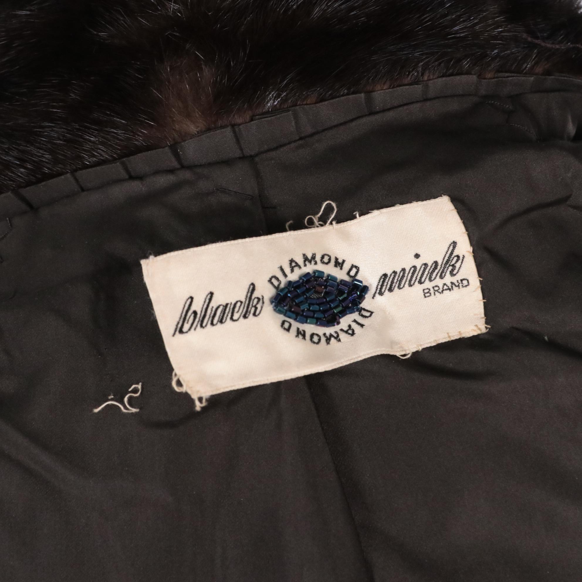 Mink Fur Hooded Coat from Black Diamond Mink