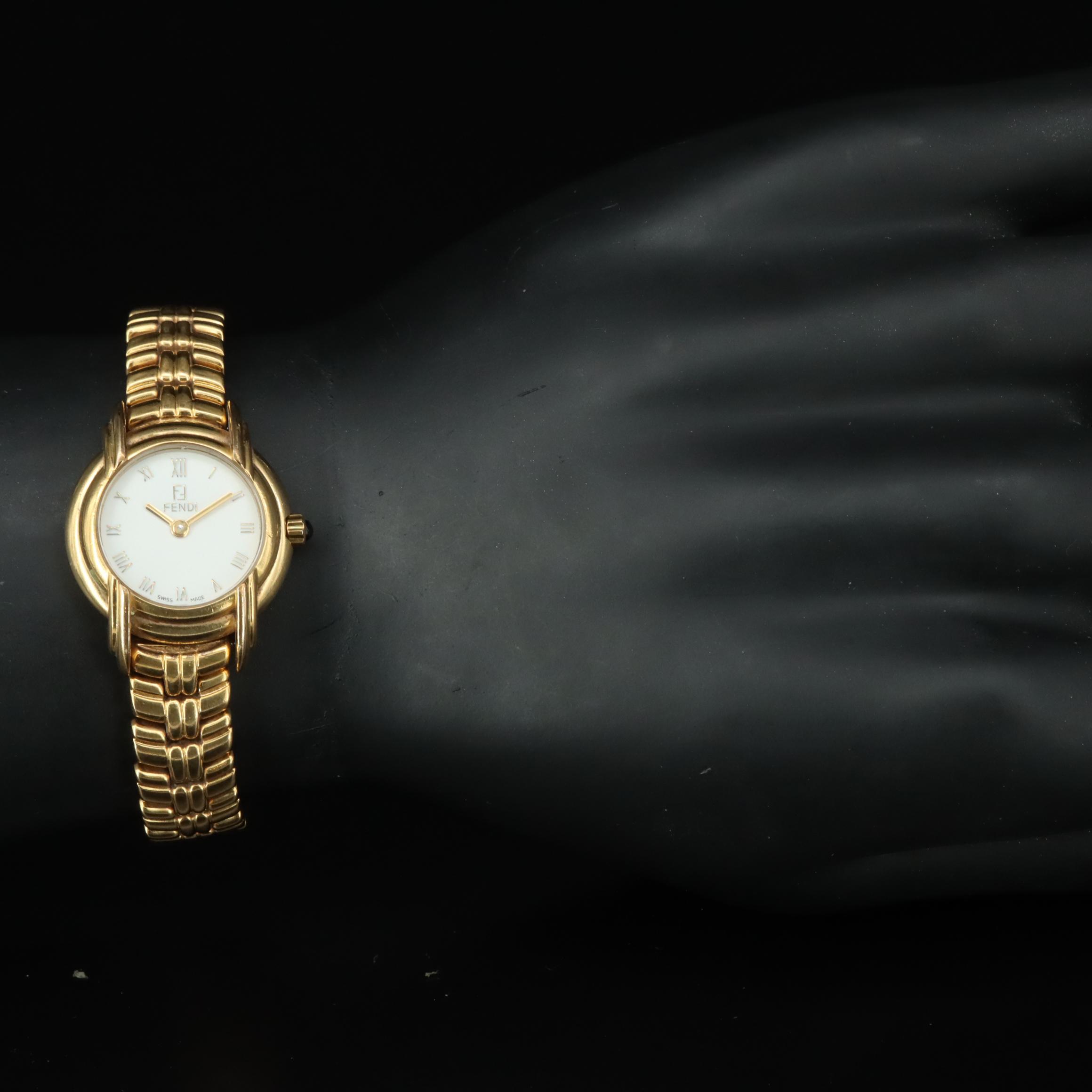 Fendi Swiss Made Gold Tone Watch