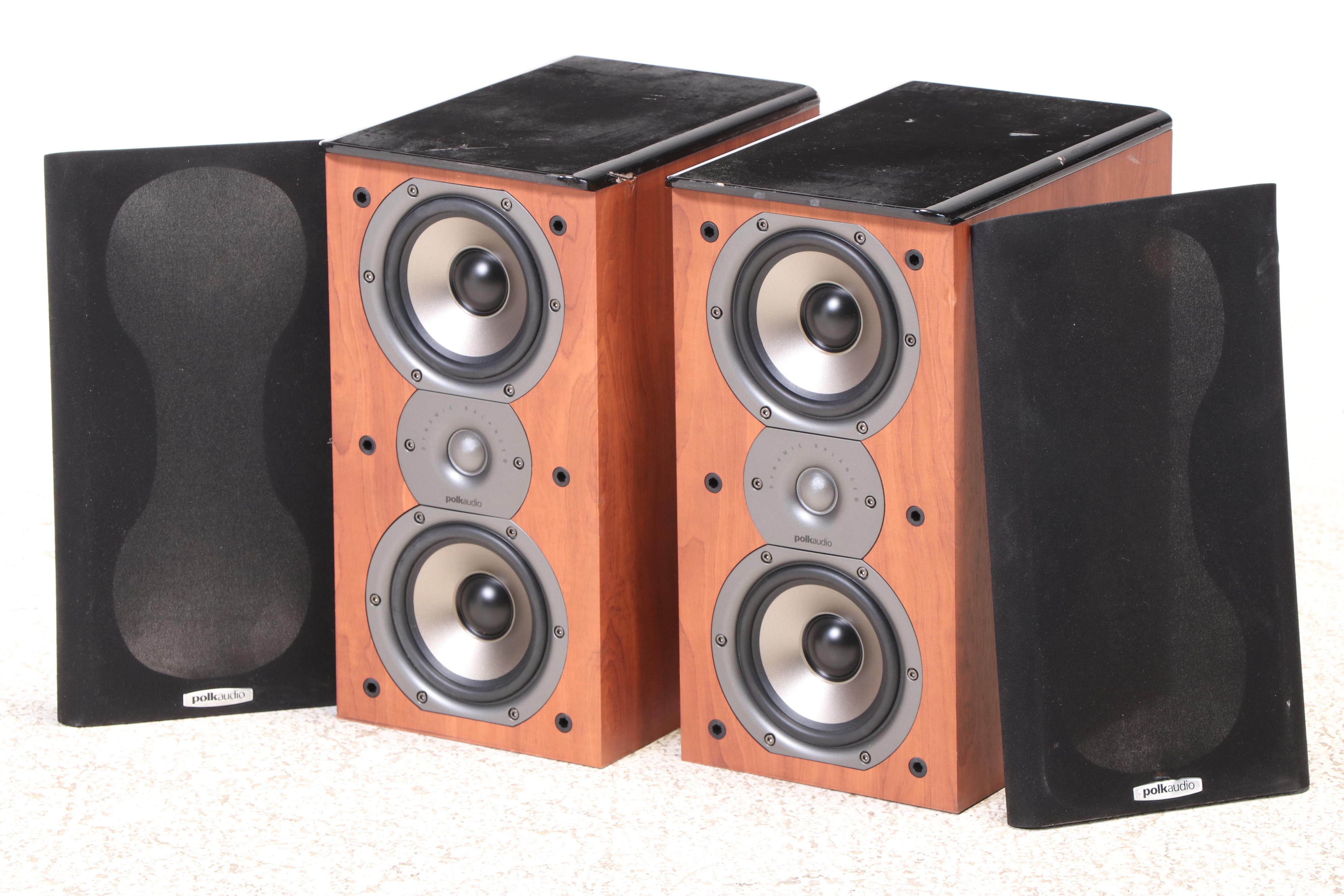Polk Audio TSi200 Cherry Finish Bookshelf Speakers