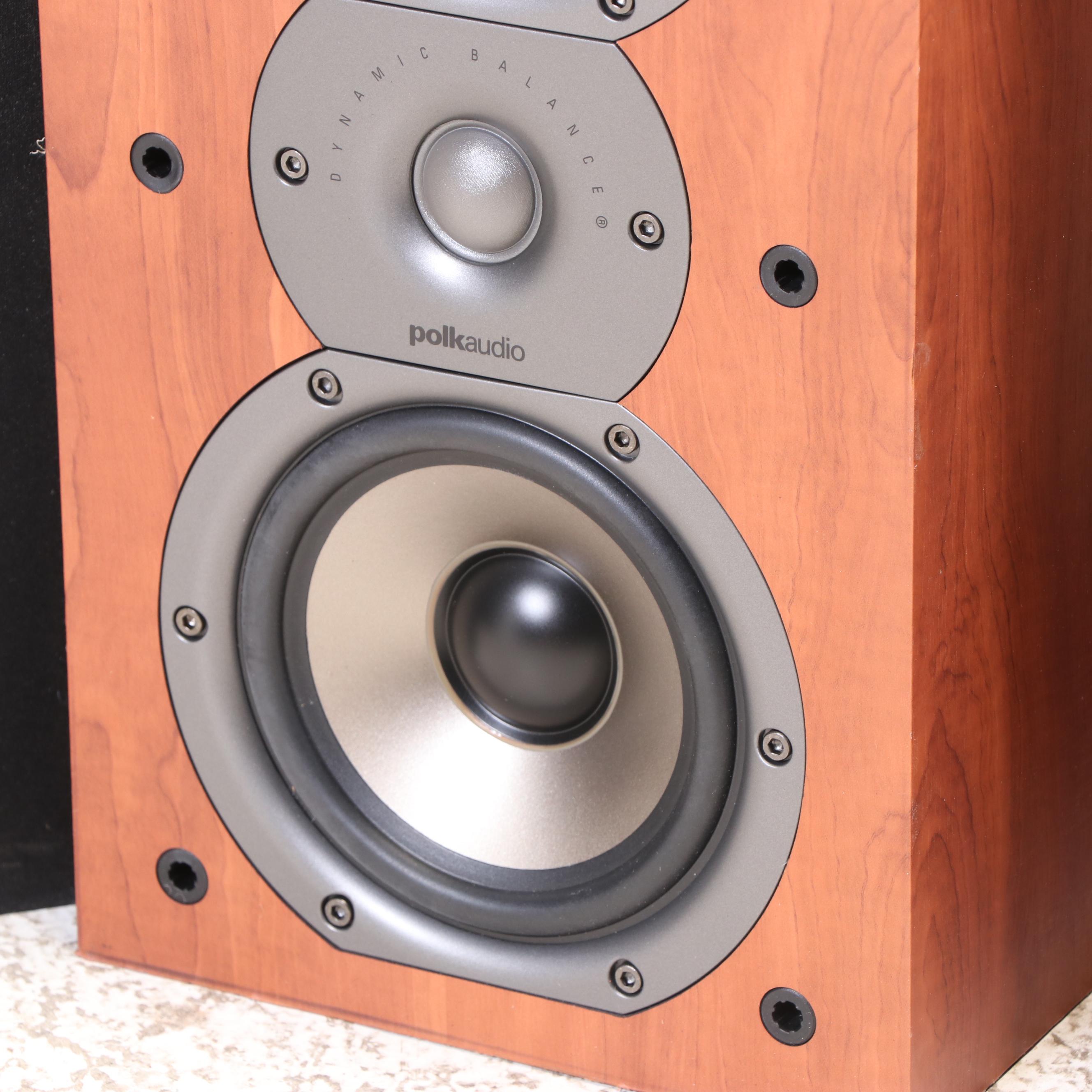 Polk Audio TSi200 Cherry Finish Bookshelf Speakers