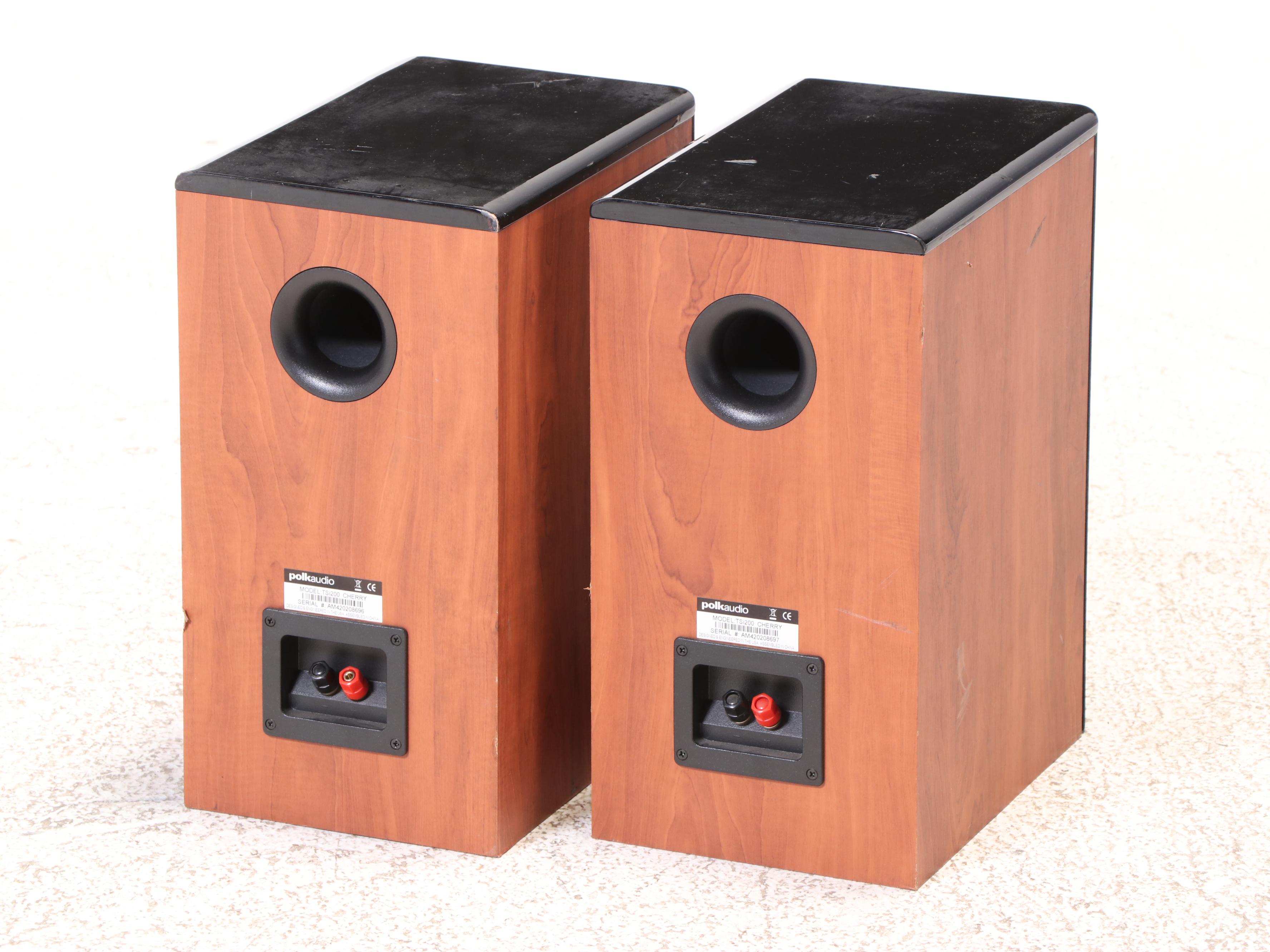 Polk Audio TSi200 Cherry Finish Bookshelf Speakers