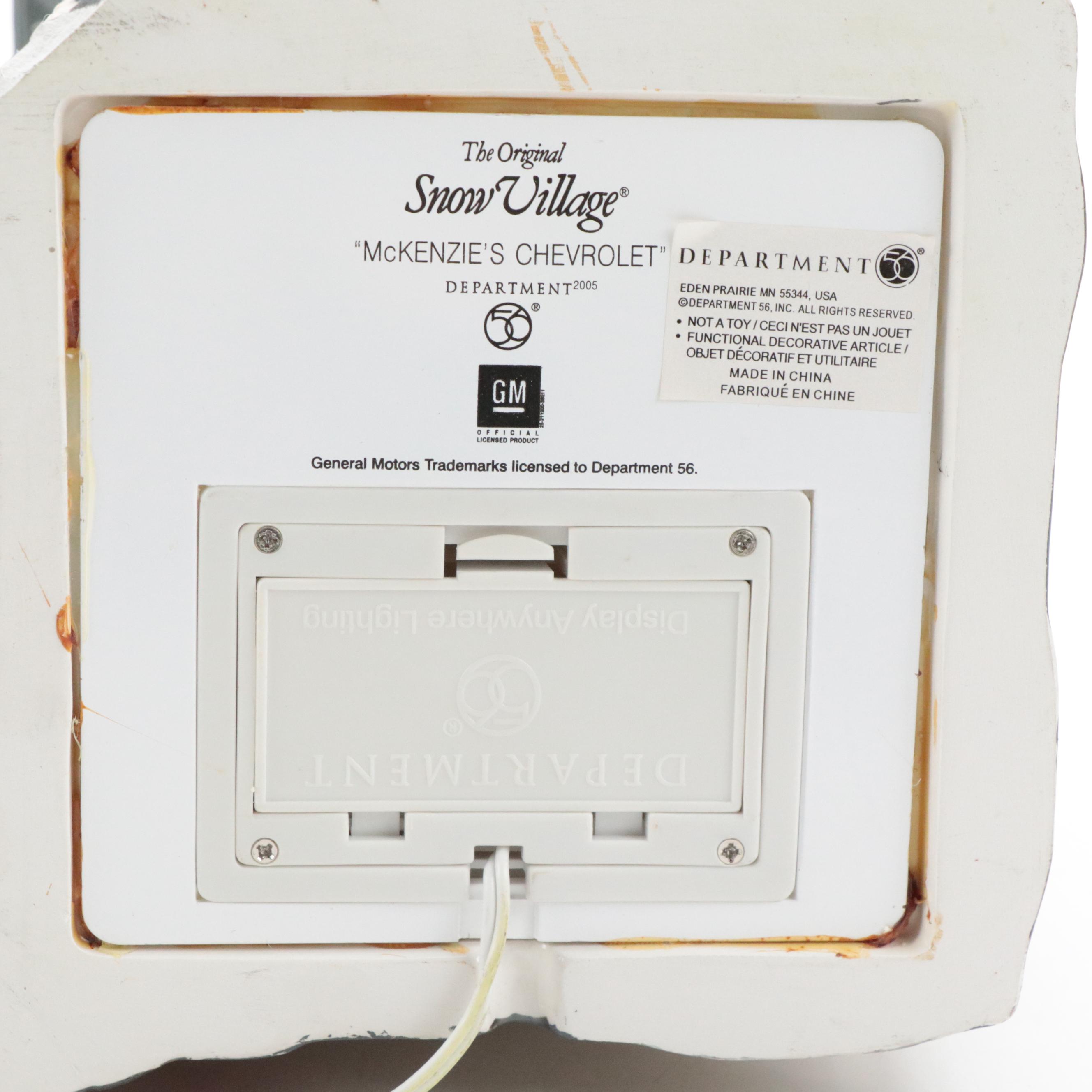 Department 56 "McKenzie's Chevrolet," "Krispy Kreme," and More Collectibles