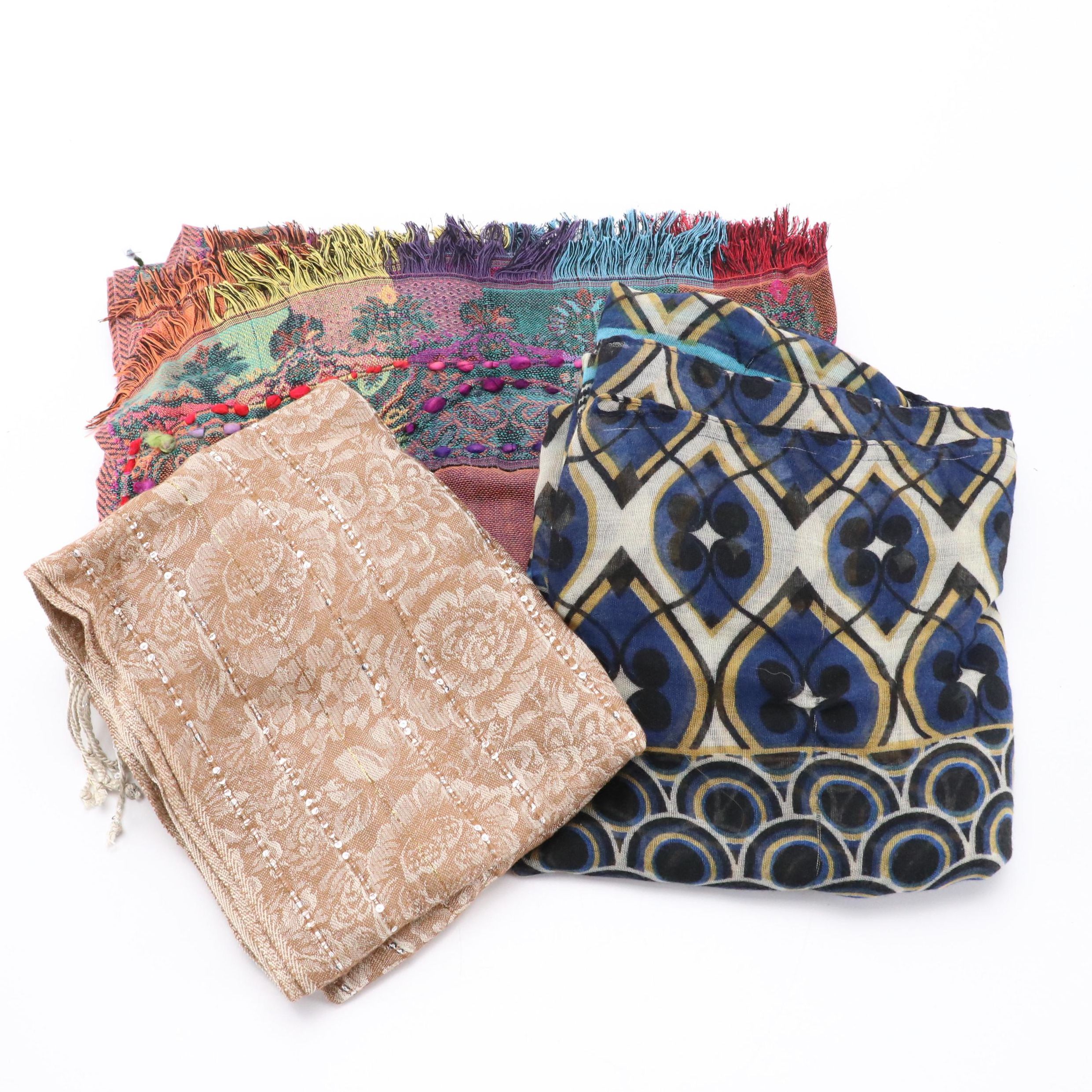 Tolani and Jones New York Embellished Wrap Scarves with Other Infinity Scarf