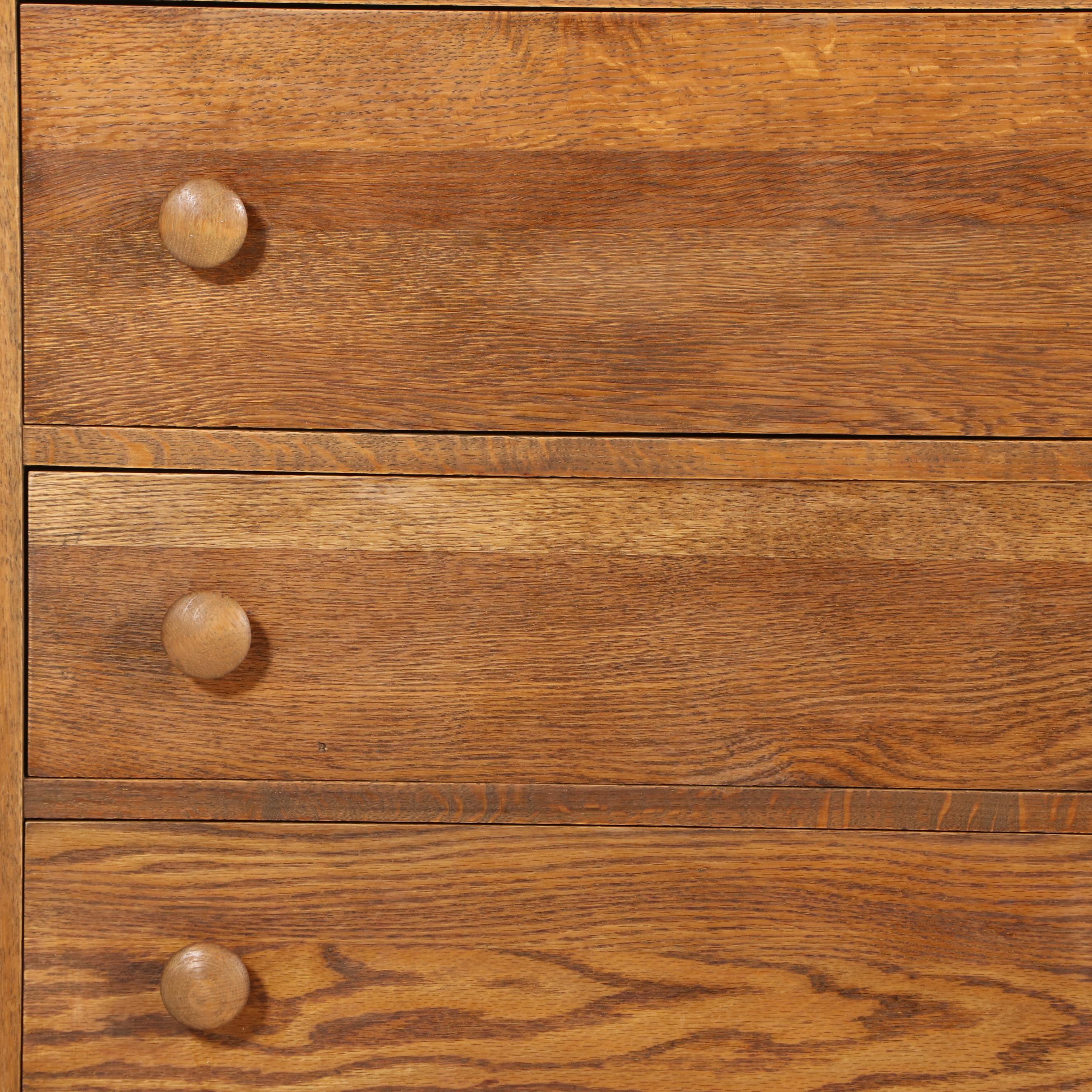 Oak Five-Drawer Chest, Early 20th Century
