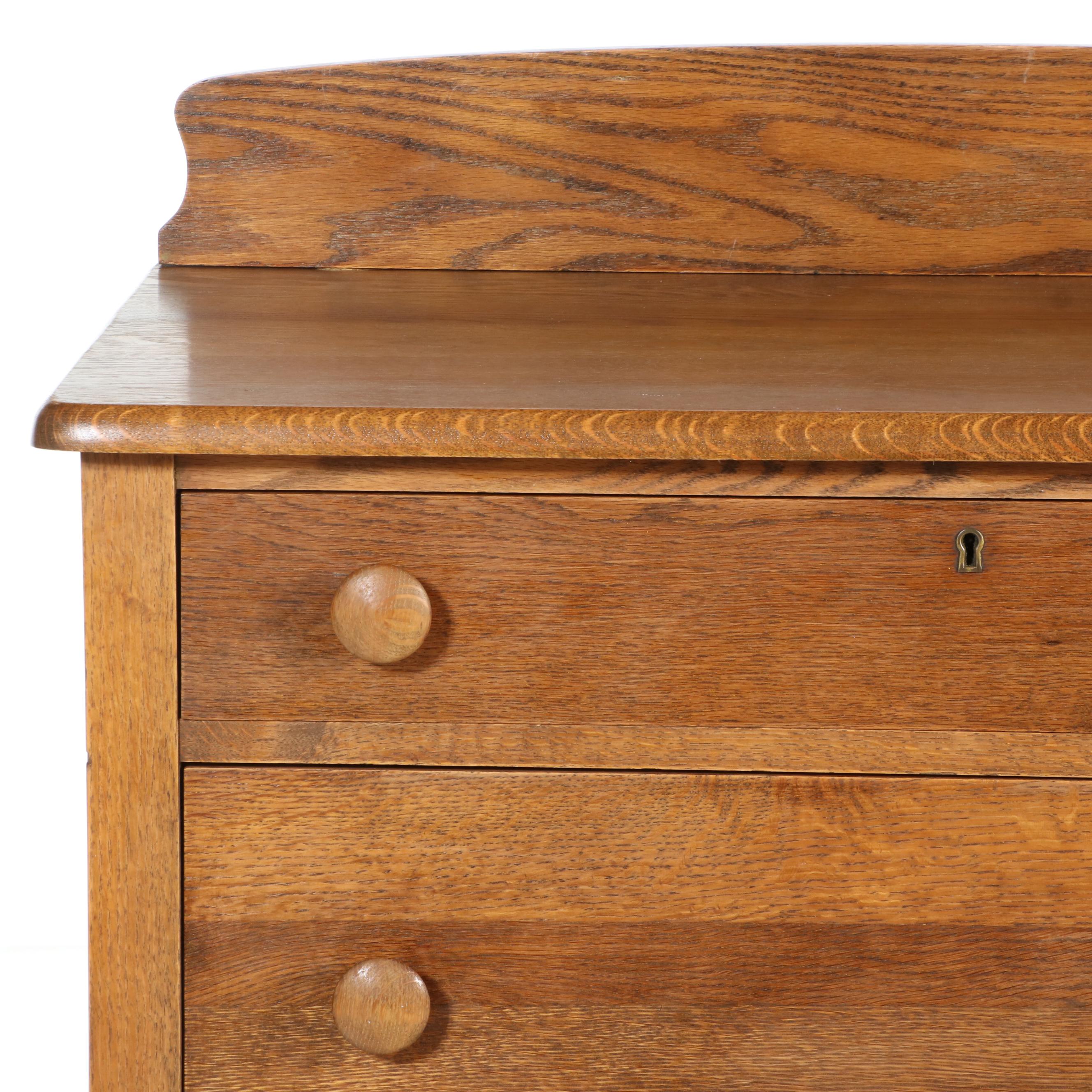 Oak Five-Drawer Chest, Early 20th Century