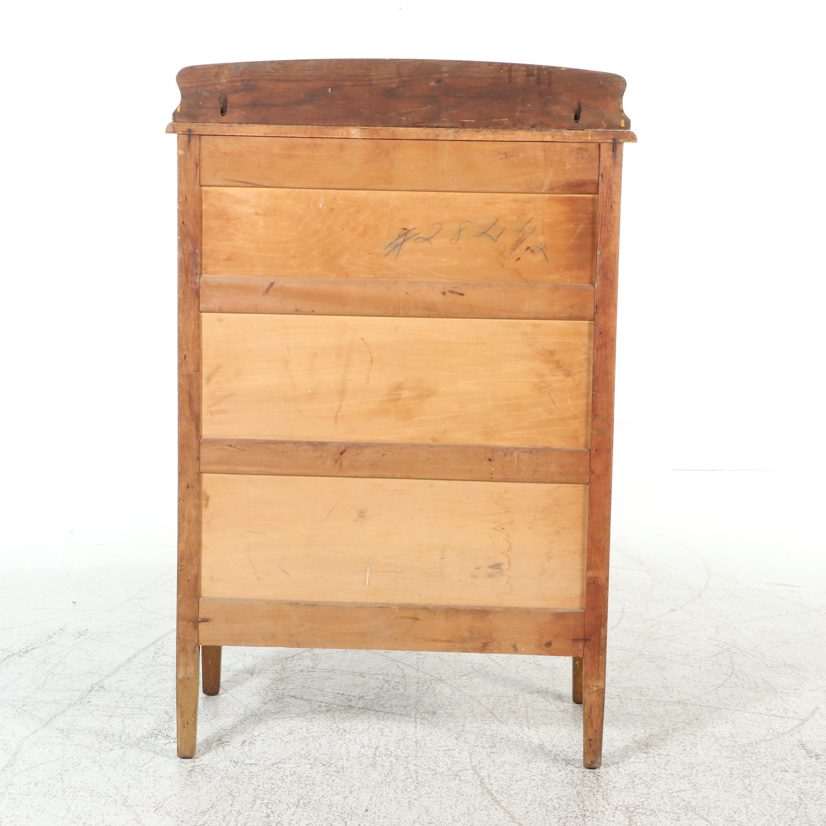 Oak Five-Drawer Chest, Early 20th Century