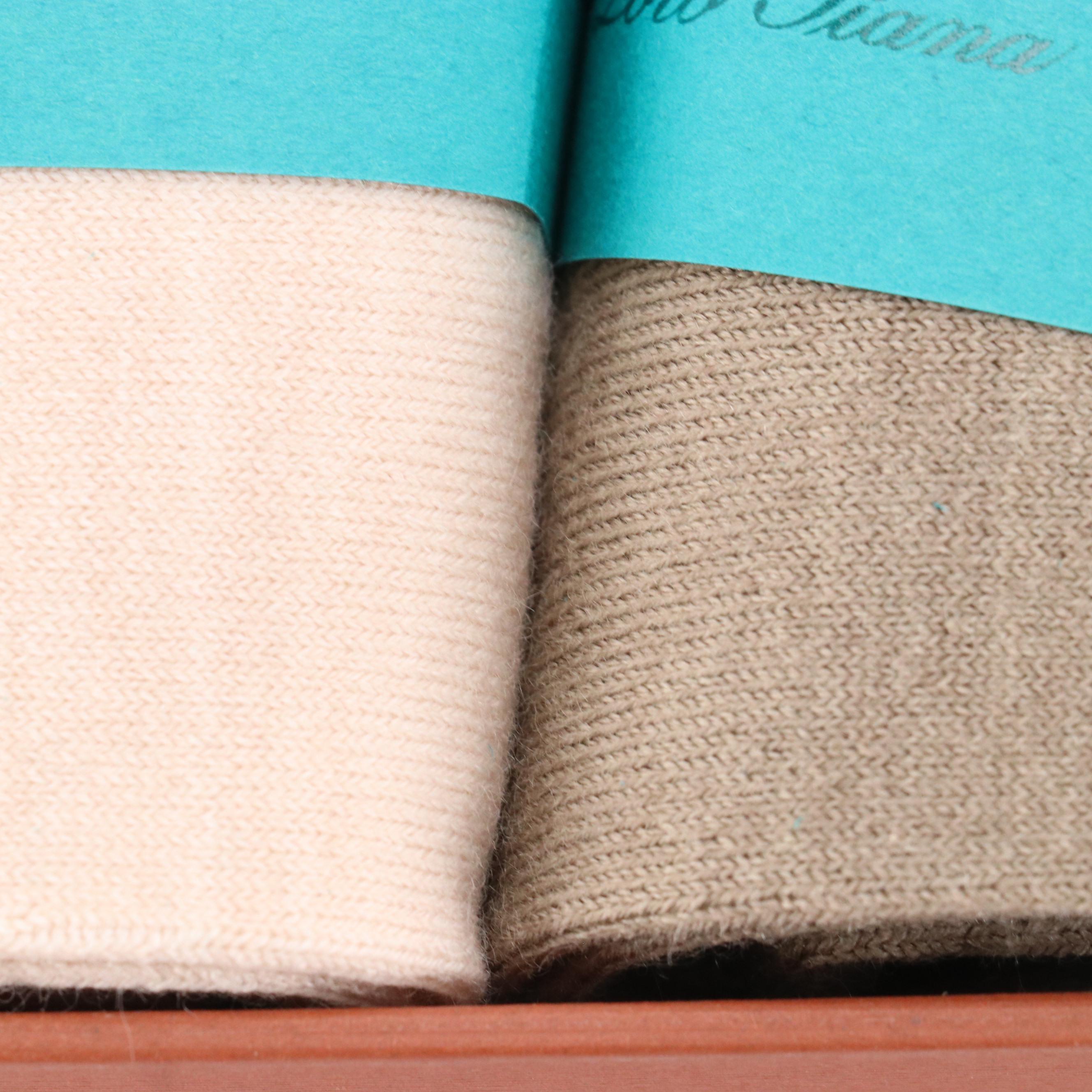 Loro Piana Cashmere Blend Ankle Sock Set with Gift Box