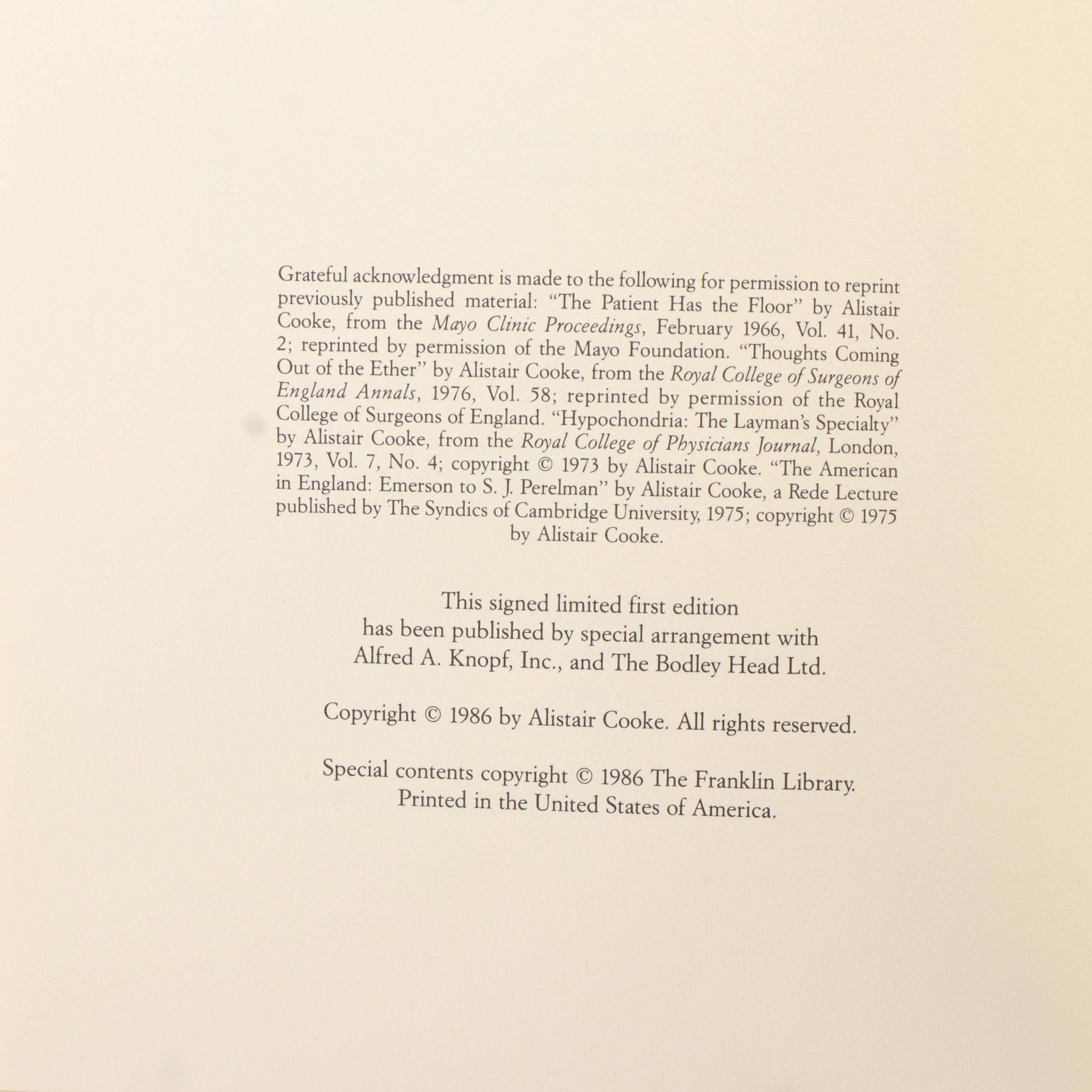 Franklin Library Signed "Quicker than the Eye" by Ray Bradbury and More Books