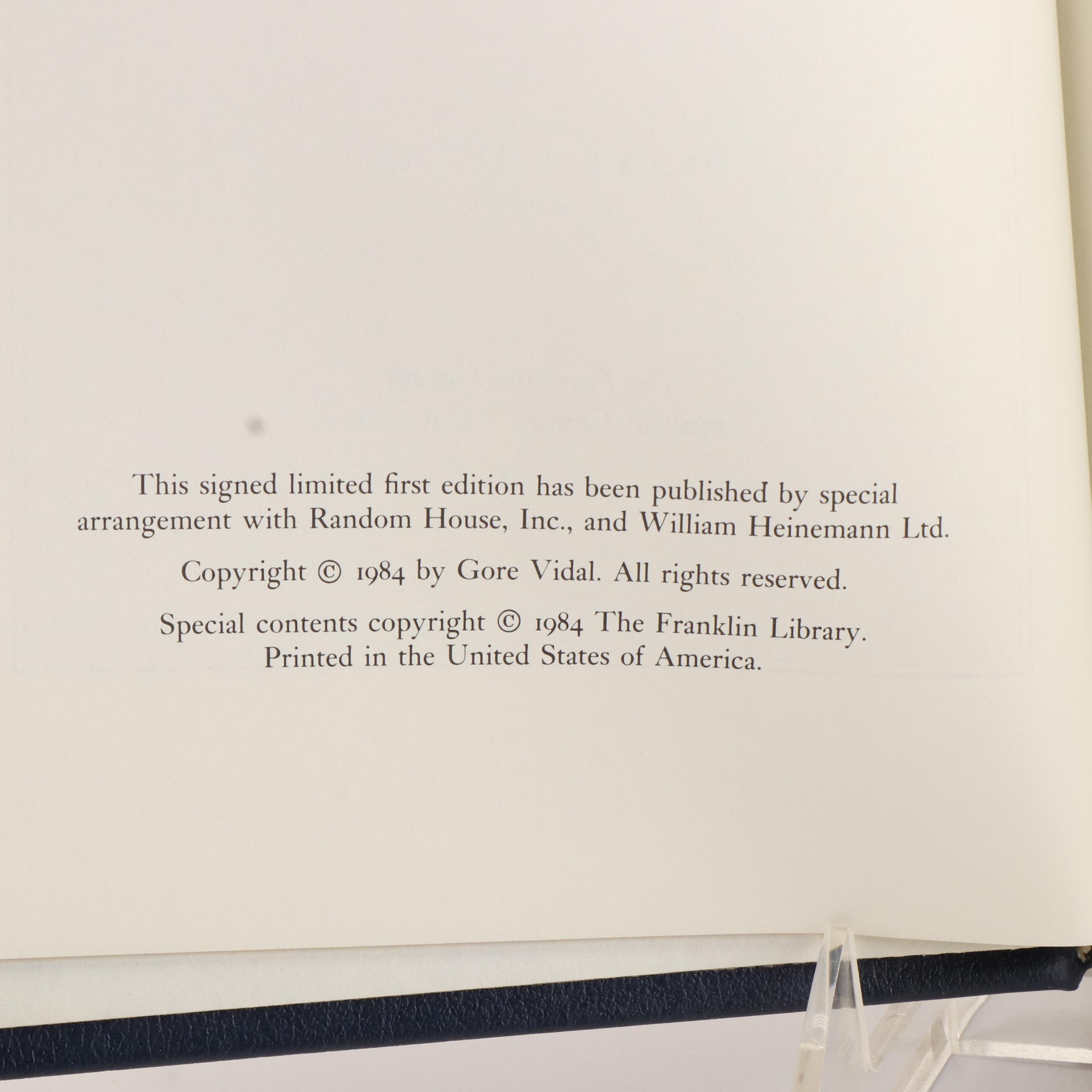 Franklin Library Signed "Quicker than the Eye" by Ray Bradbury and More Books