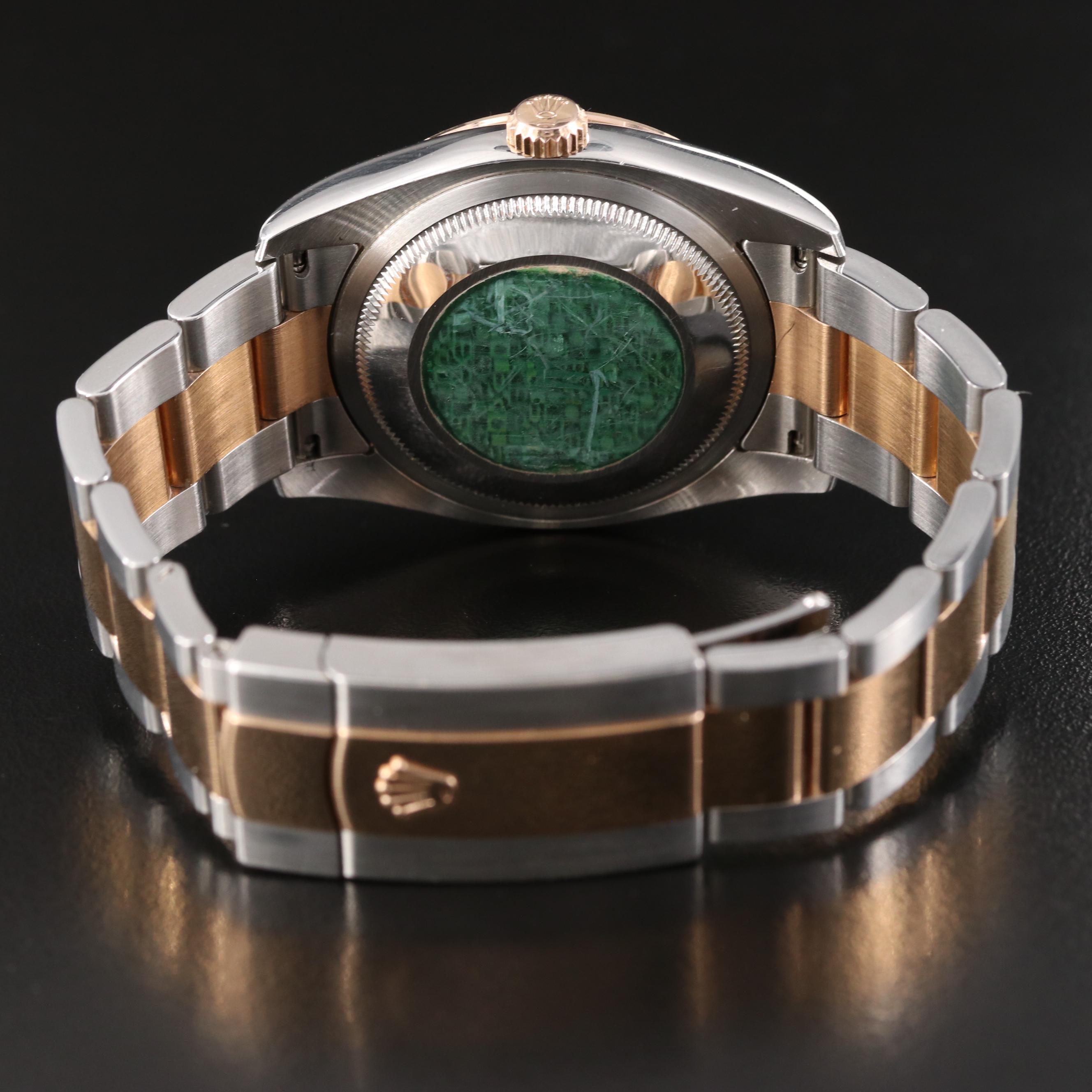 2005 Rolex Datejust Turn-O-Graph Black Dial Two-Tone Watch