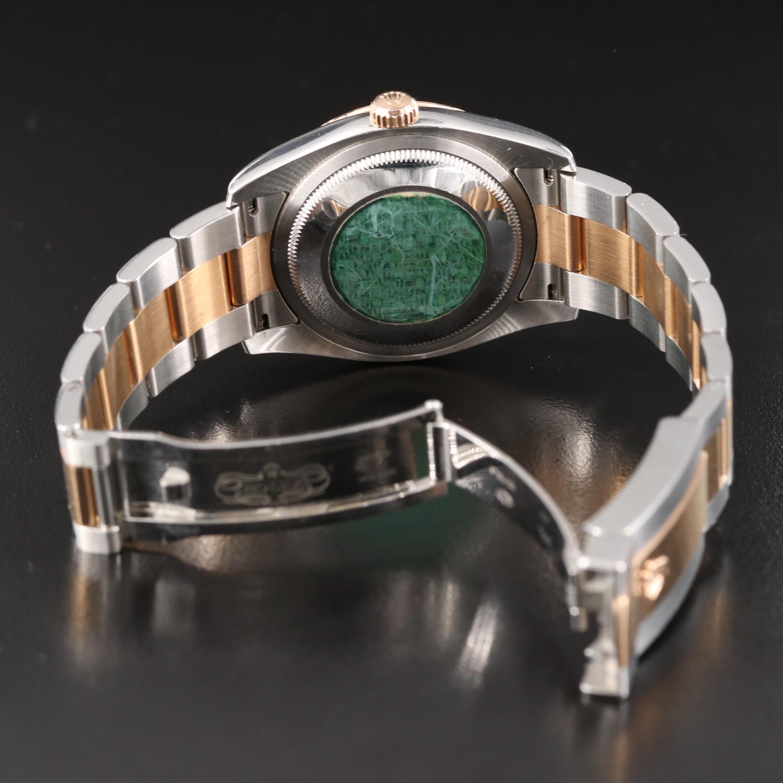 2005 Rolex Datejust Turn-O-Graph Black Dial Two-Tone Watch