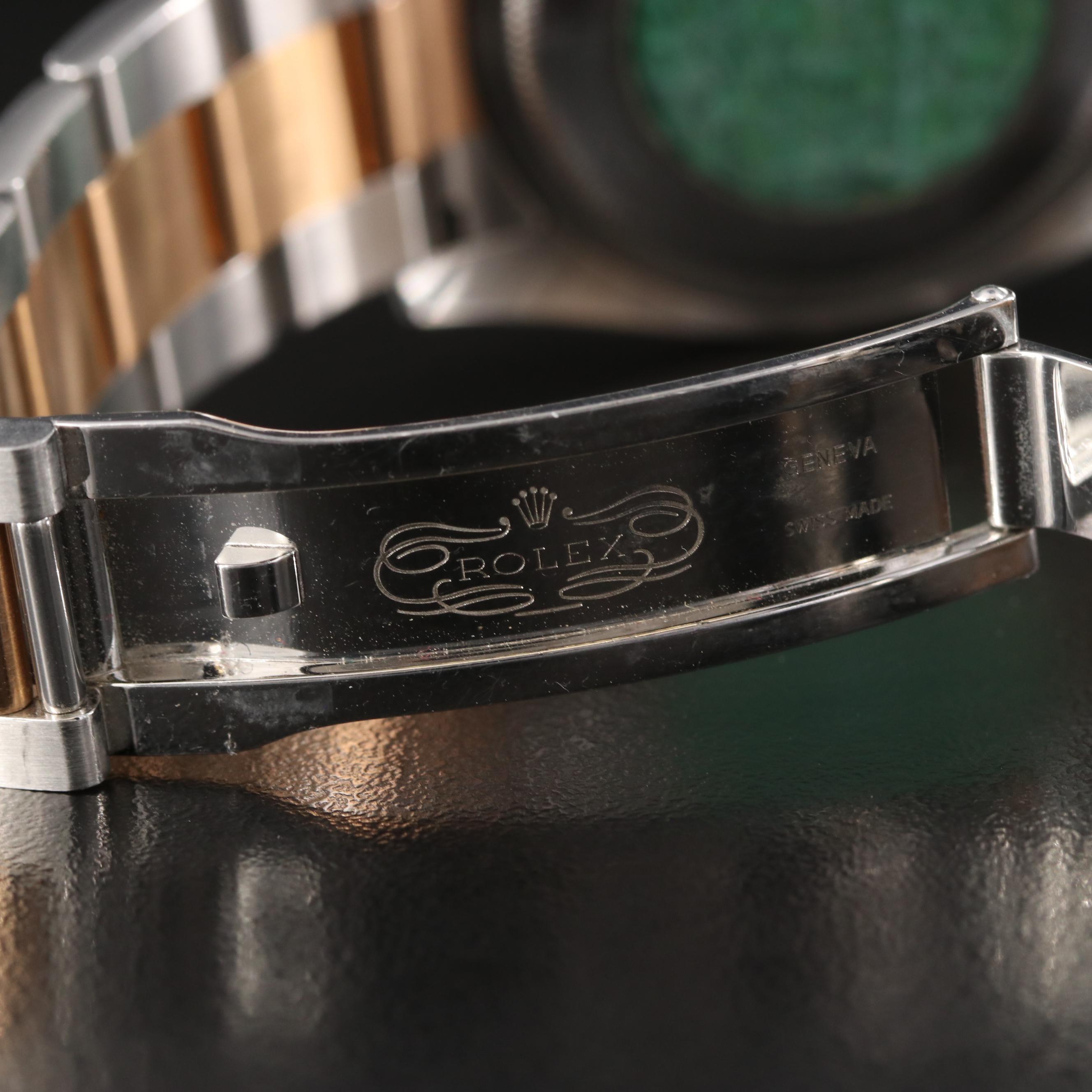 2005 Rolex Datejust Turn-O-Graph Black Dial Two-Tone Watch