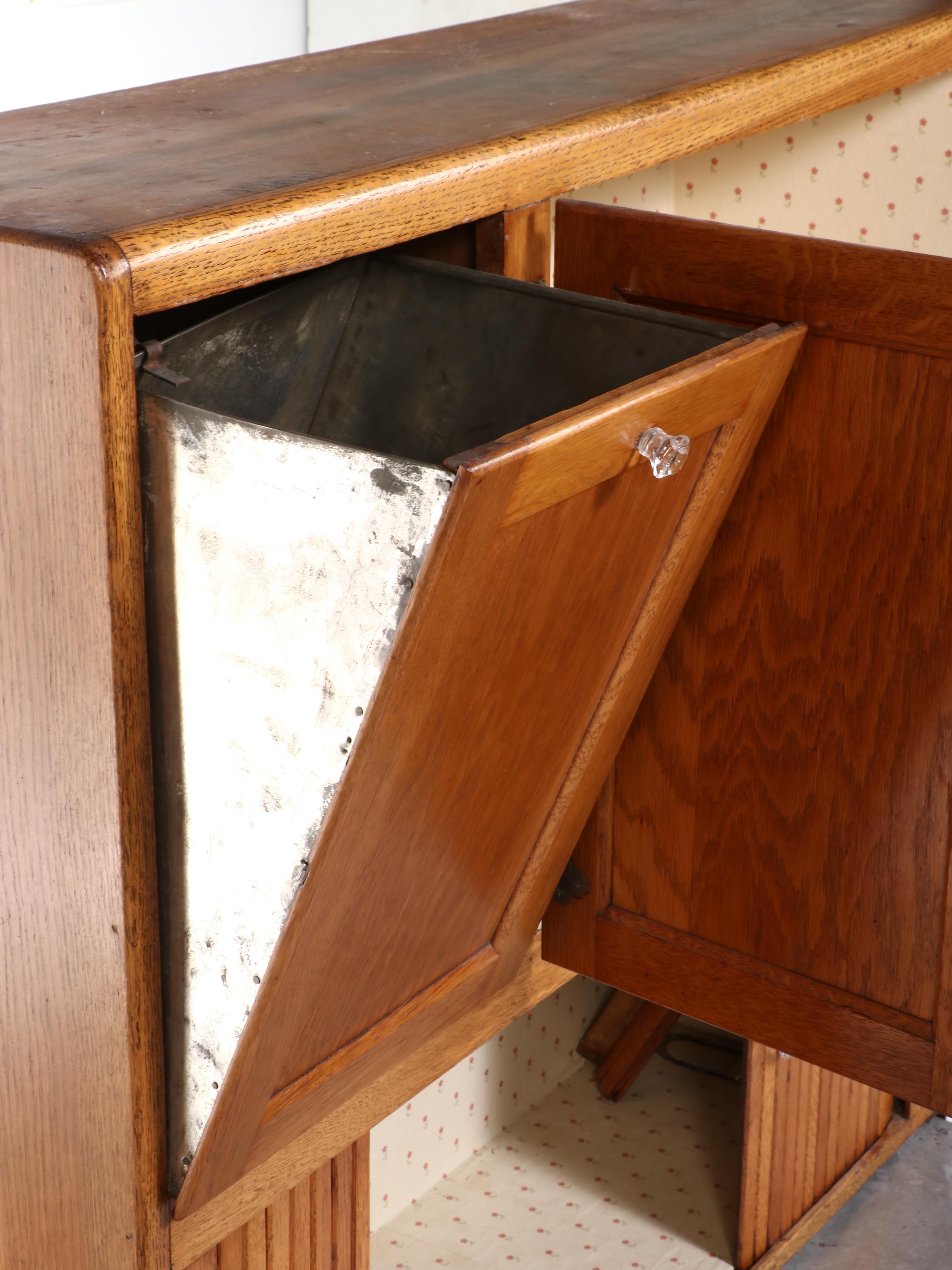 G. I. Sellers & Sons Co. Oak Kitchen Cabinet, Early to Mid-20th Century