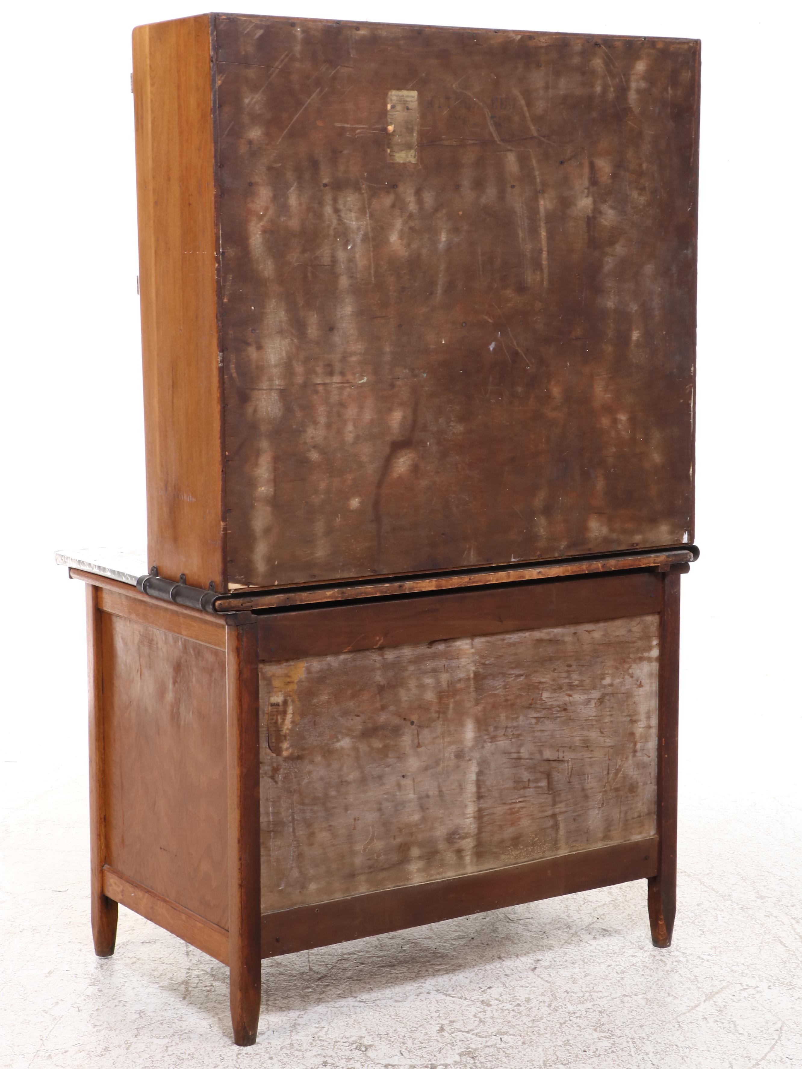 G. I. Sellers & Sons Co. Oak Kitchen Cabinet, Early to Mid-20th Century
