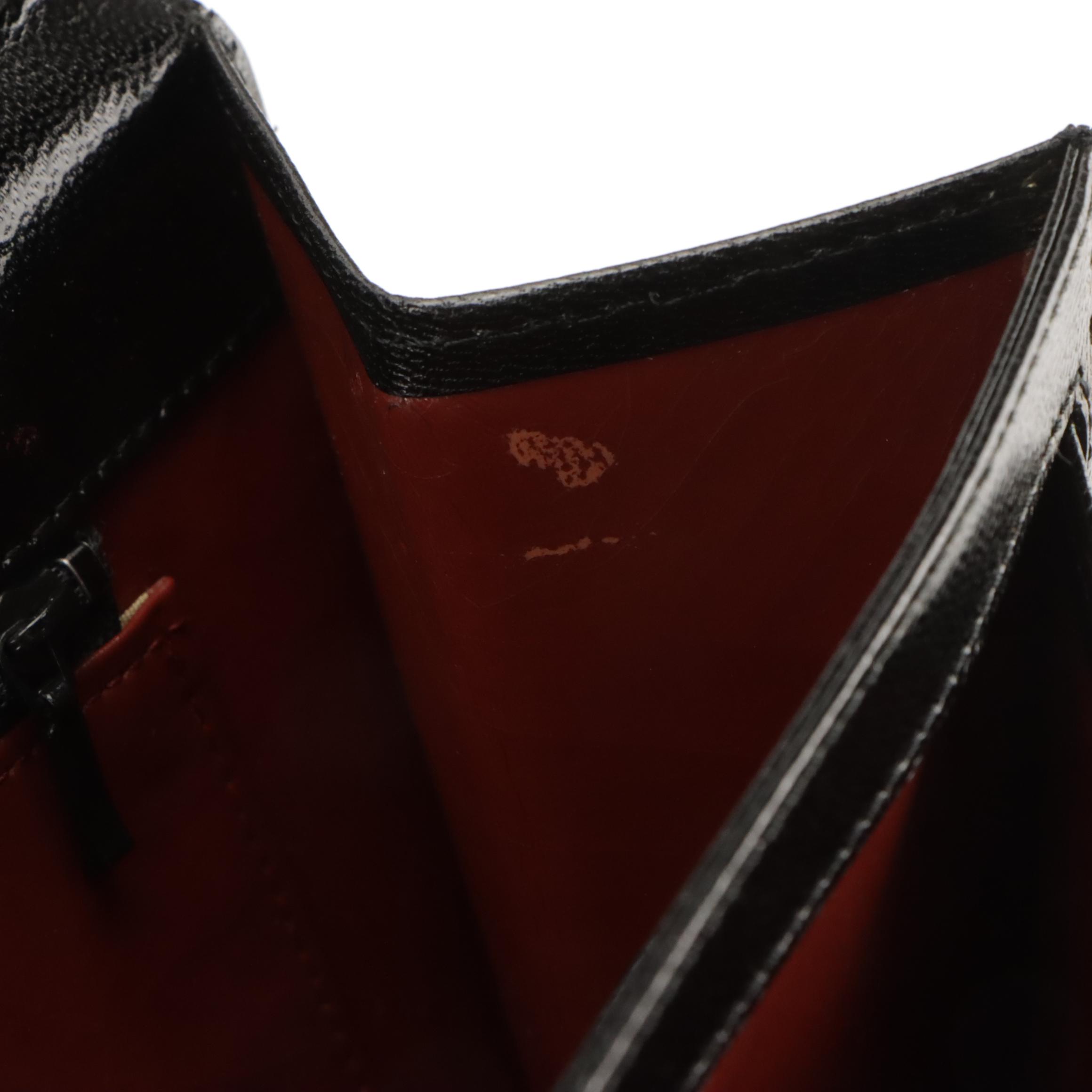 Yves Saint Laurent by Nishikawa Japan Brogue Trim Clutch/Shoulder Bag with Box