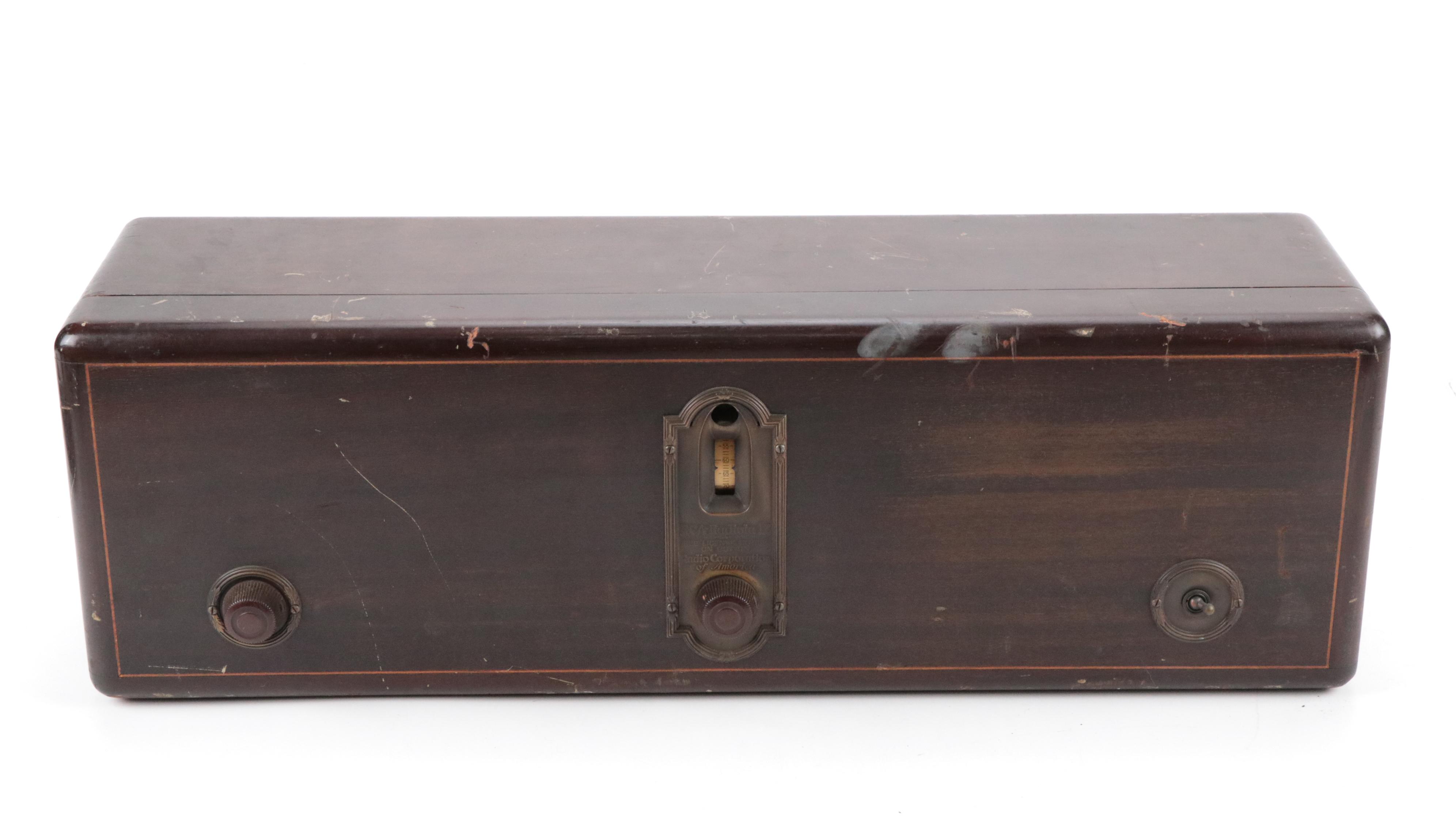 RCA Radiola EZ Tube Radio with Atwater Kent Horn Amplifier, Early to Mid-20th C