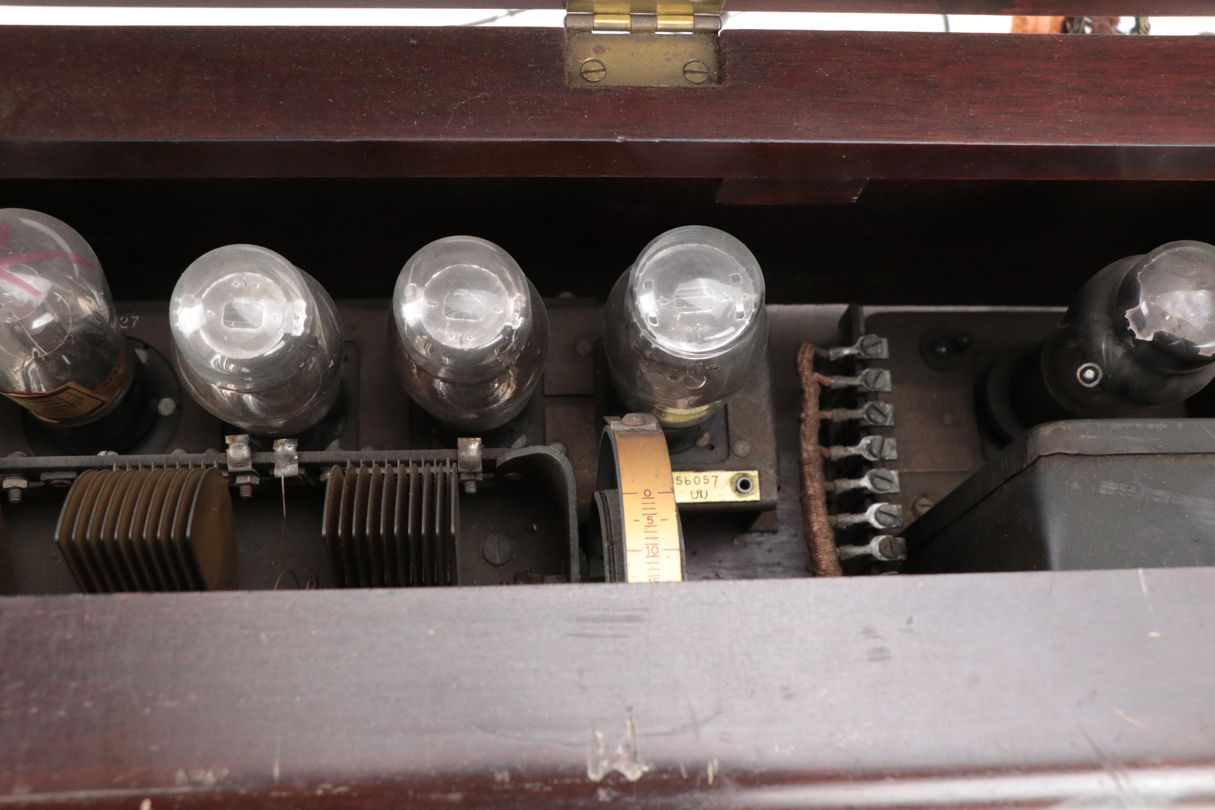 RCA Radiola EZ Tube Radio with Atwater Kent Horn Amplifier, Early to Mid-20th C