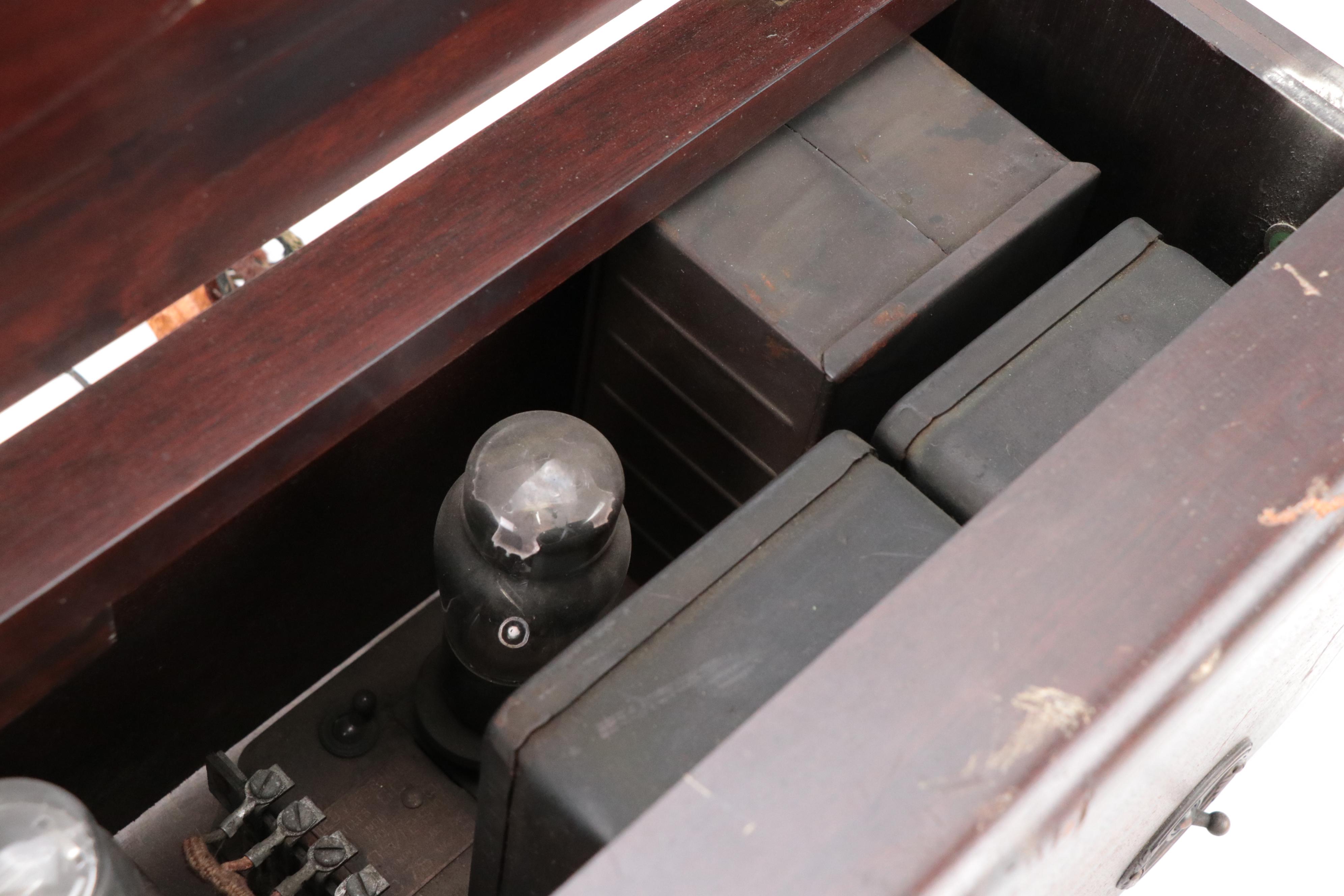 RCA Radiola EZ Tube Radio with Atwater Kent Horn Amplifier, Early to Mid-20th C