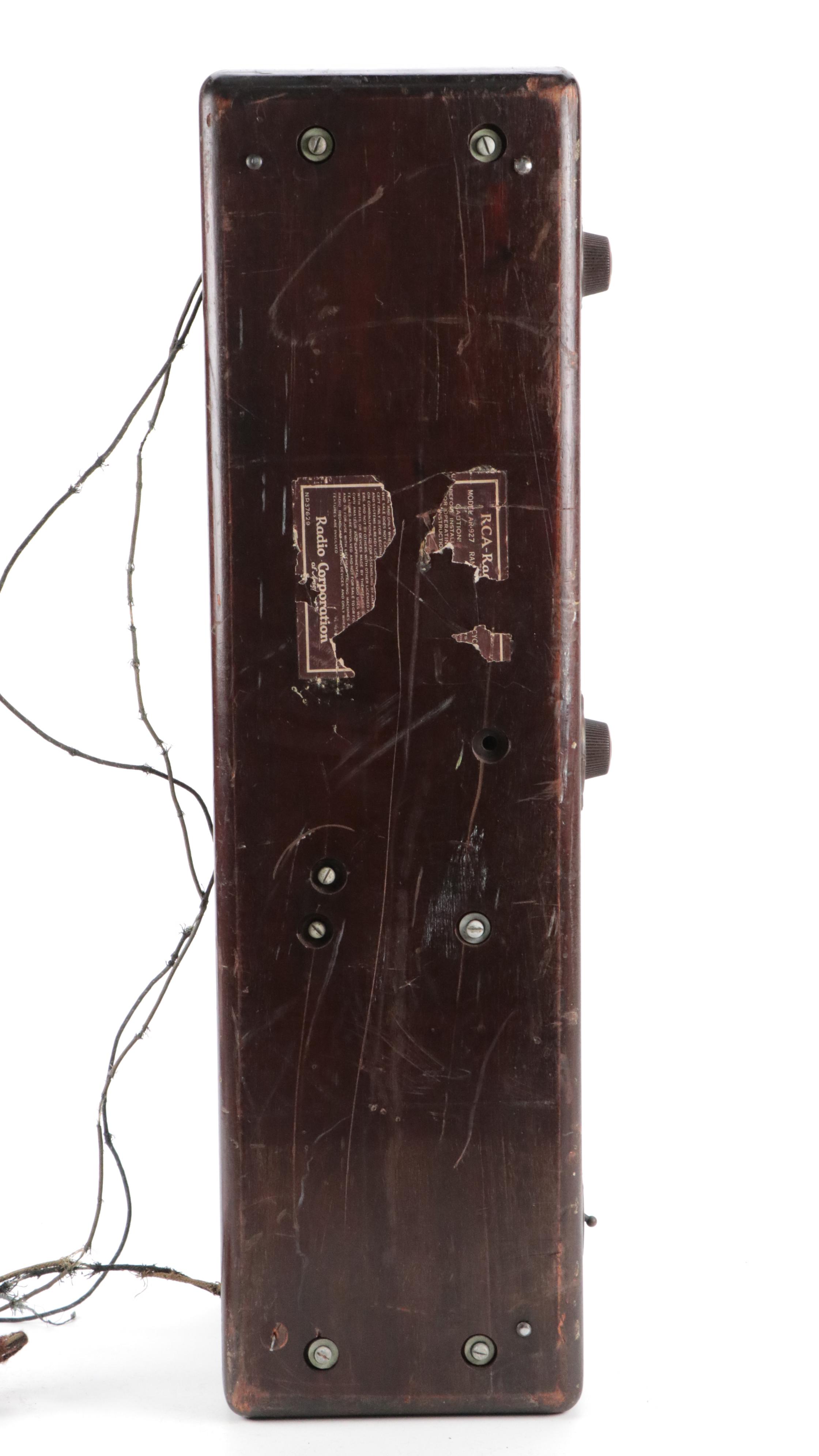 RCA Radiola EZ Tube Radio with Atwater Kent Horn Amplifier, Early to Mid-20th C