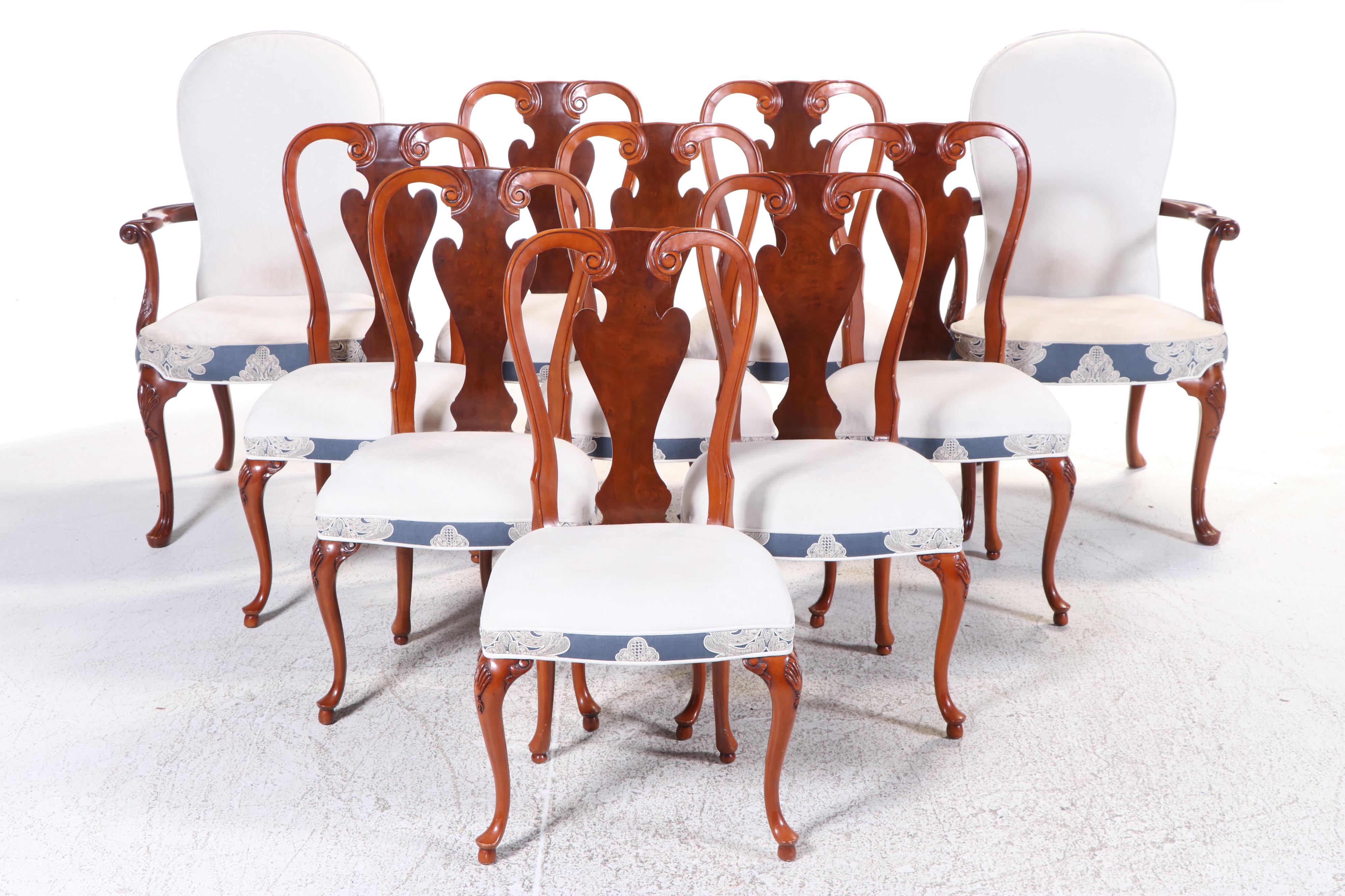 Eleven-Piece Colonial Style Dining Set, Incl. John Widdicomb