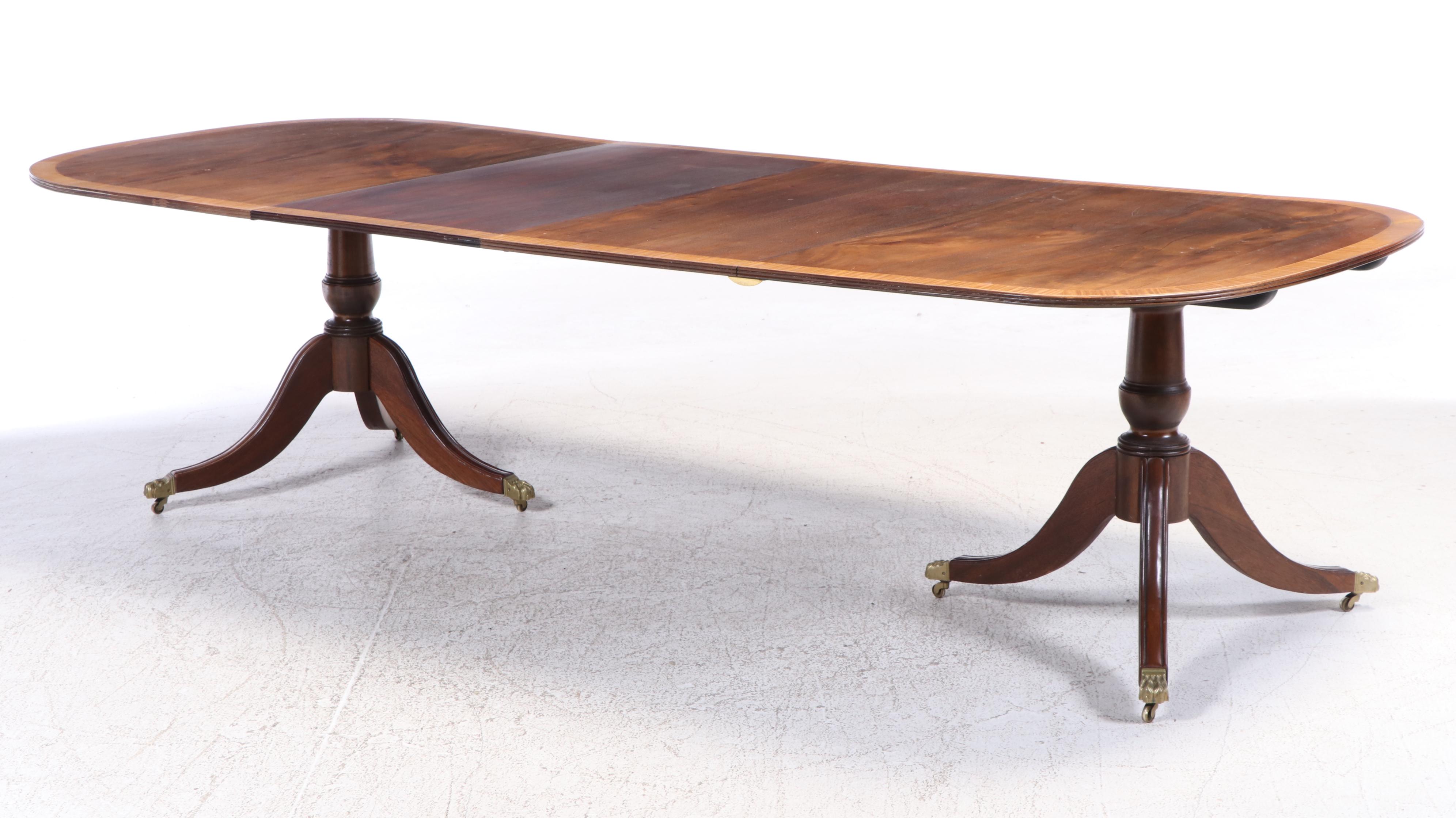 Eleven-Piece Colonial Style Dining Set, Incl. John Widdicomb