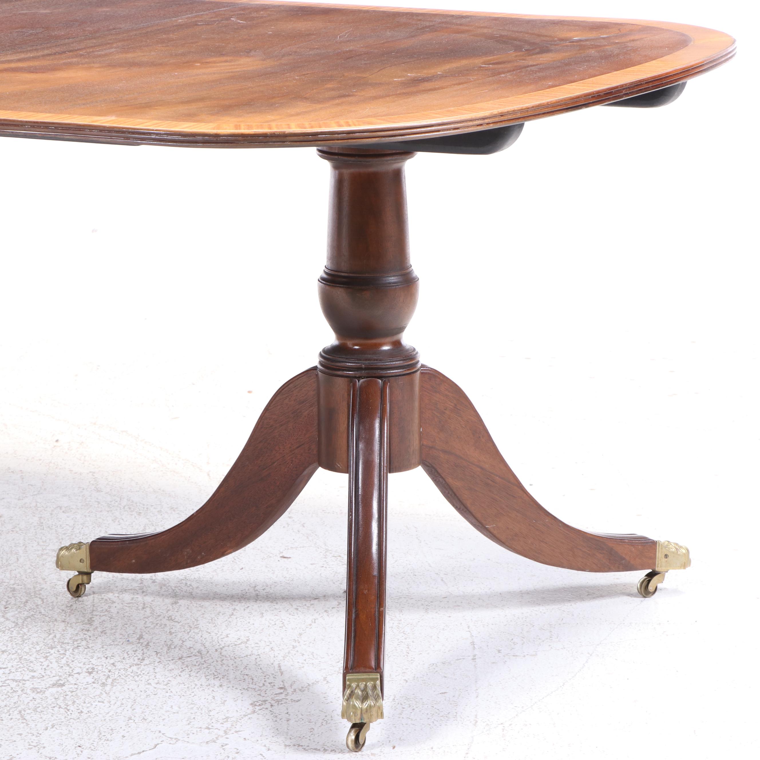 Eleven-Piece Colonial Style Dining Set, Incl. John Widdicomb