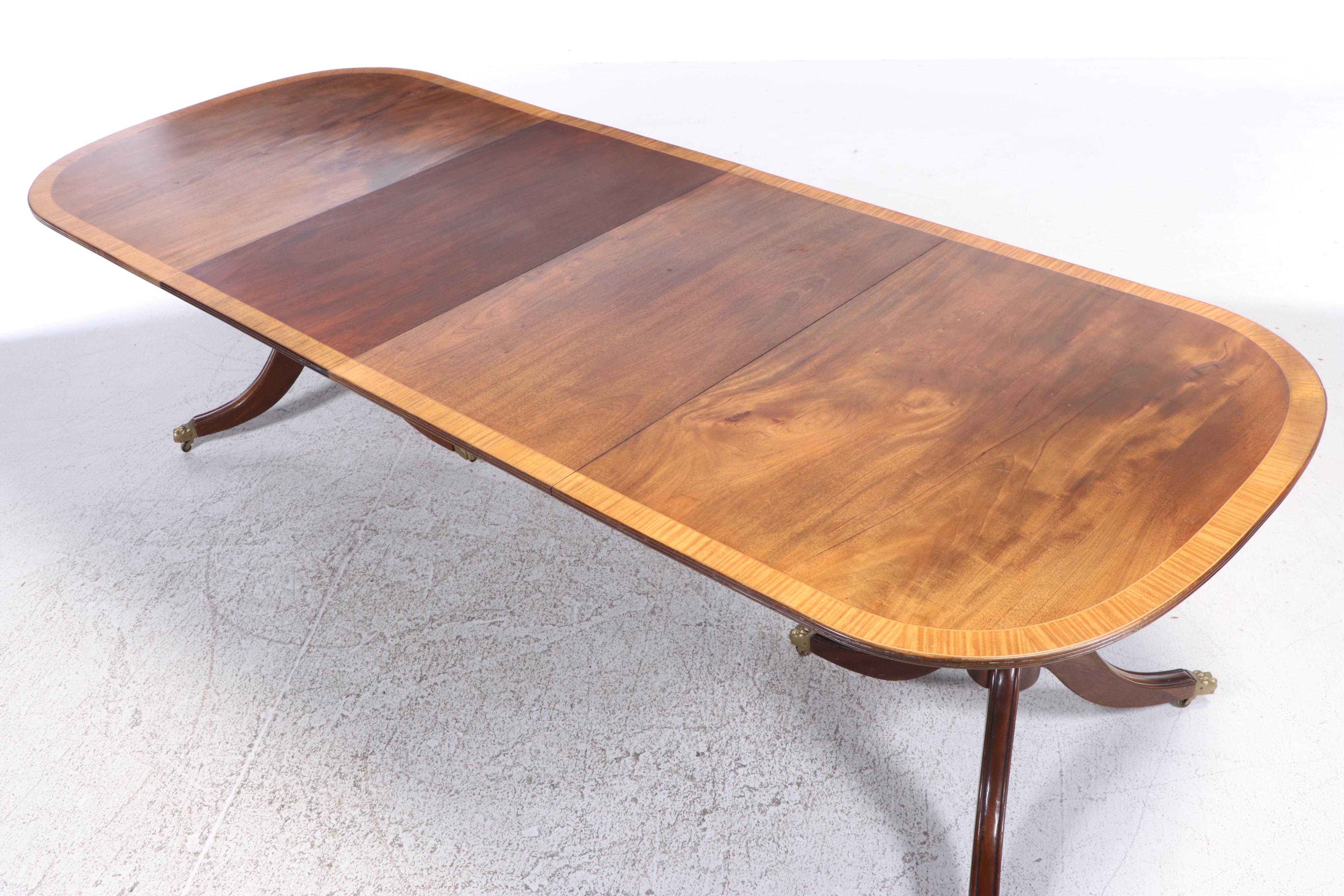 Eleven-Piece Colonial Style Dining Set, Incl. John Widdicomb