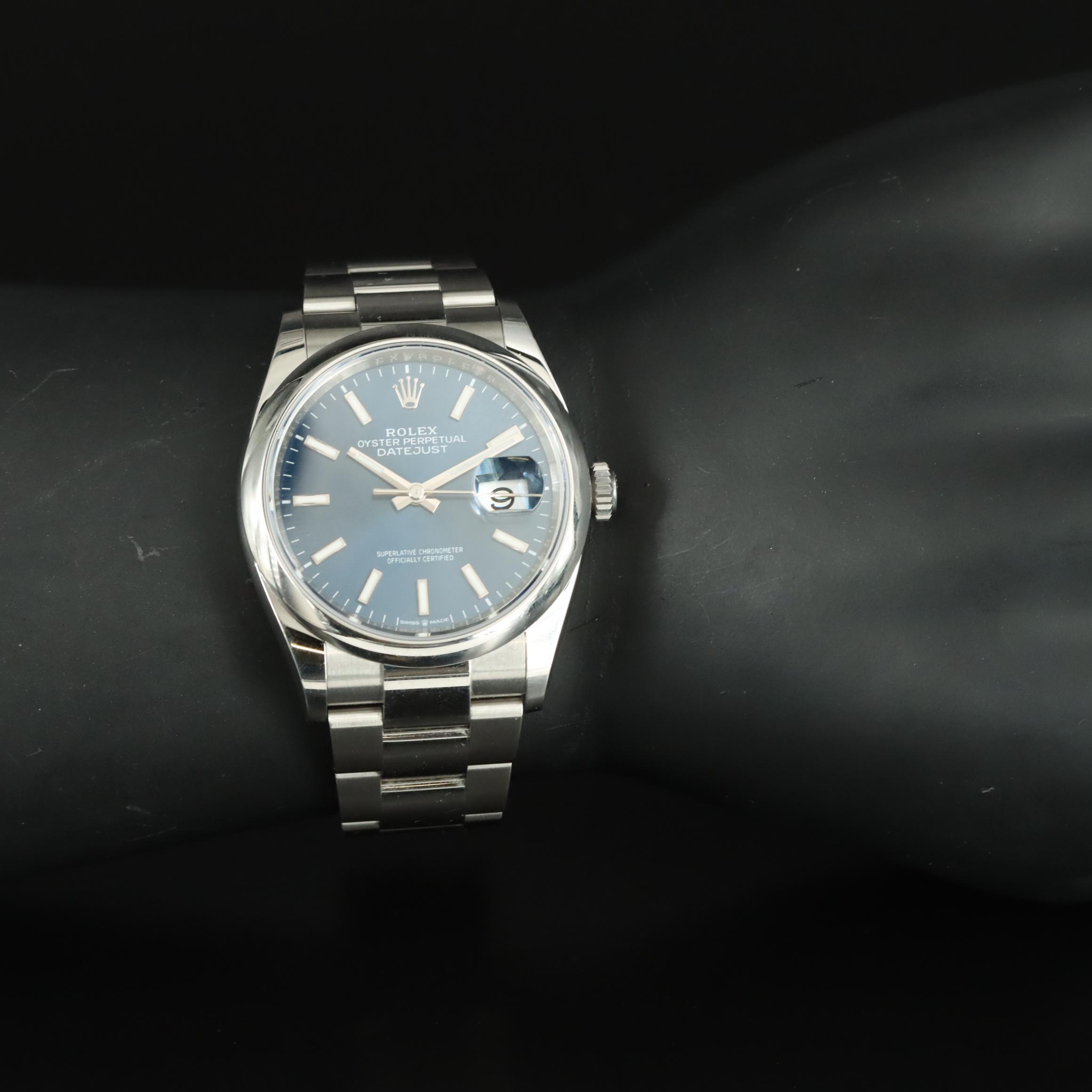 Rolex Datejust 126200 Blue 36mm Automatic Watch