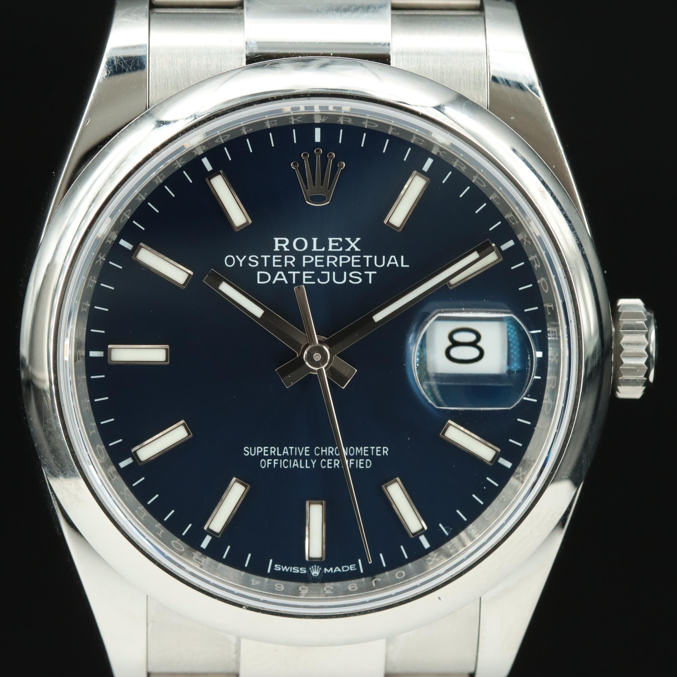 Rolex Datejust 126200 Blue 36mm Automatic Watch