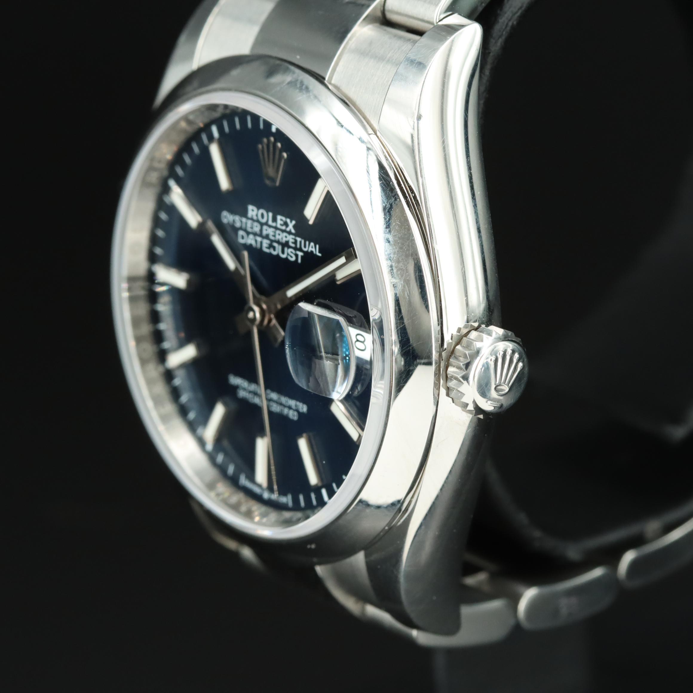 Rolex Datejust 126200 Blue 36mm Automatic Watch