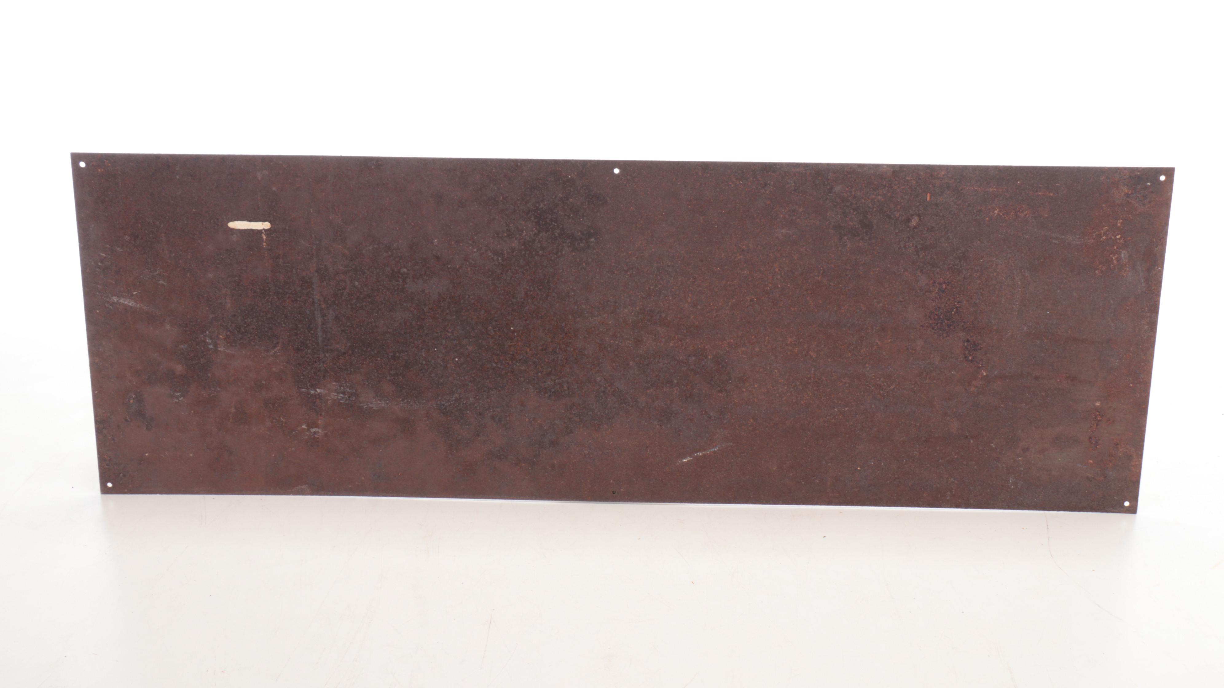 Vernor's Deliciously Different Metal Advertising Sign, Mid-20th Century