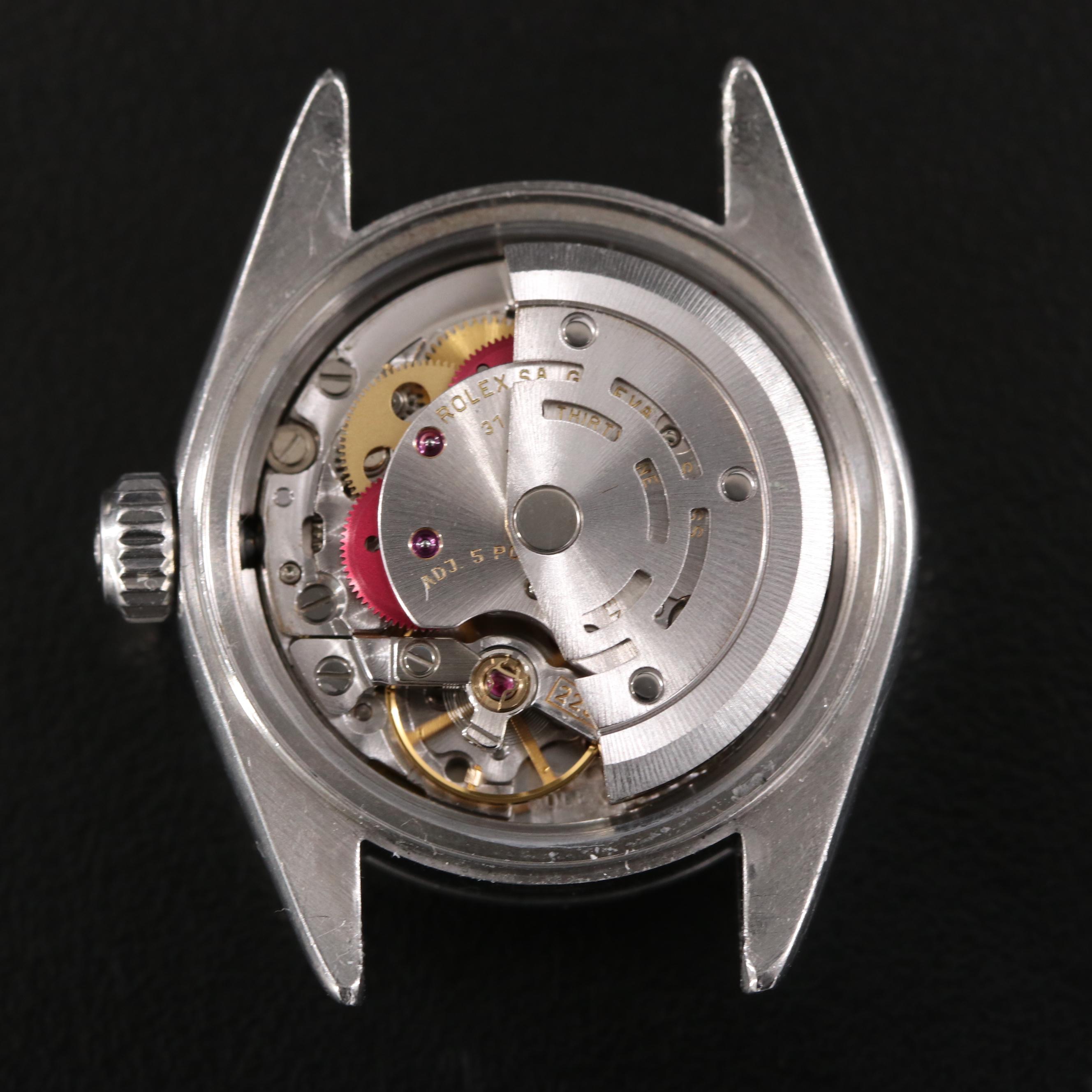 2000 Rolex Oyster Perpetual Blue Dial Date Watch