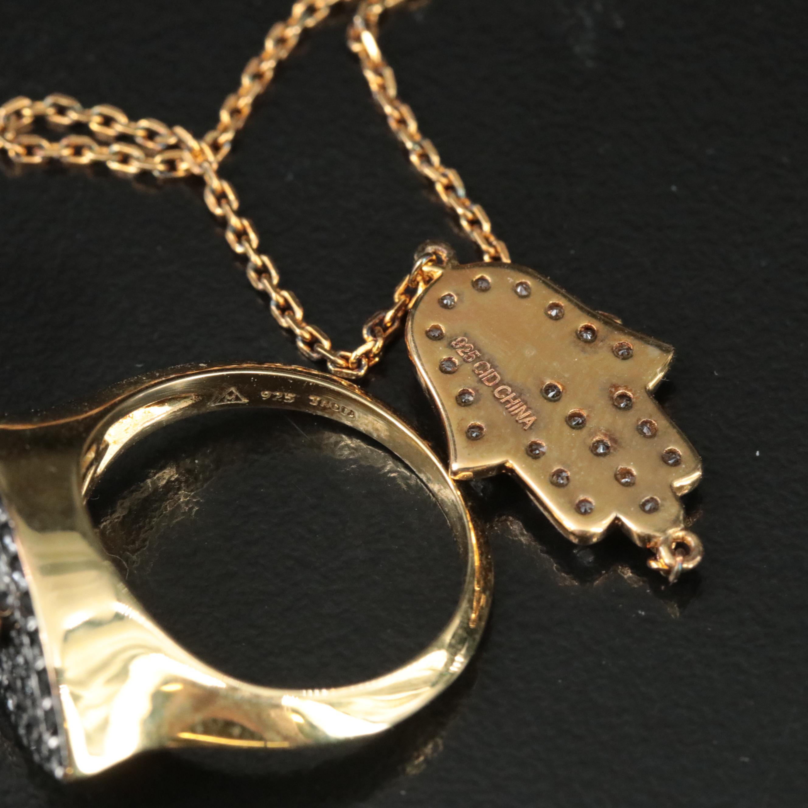 Evil Eye Jewelry Including Sterling with Hamsa, CZ and Faux Turquoise