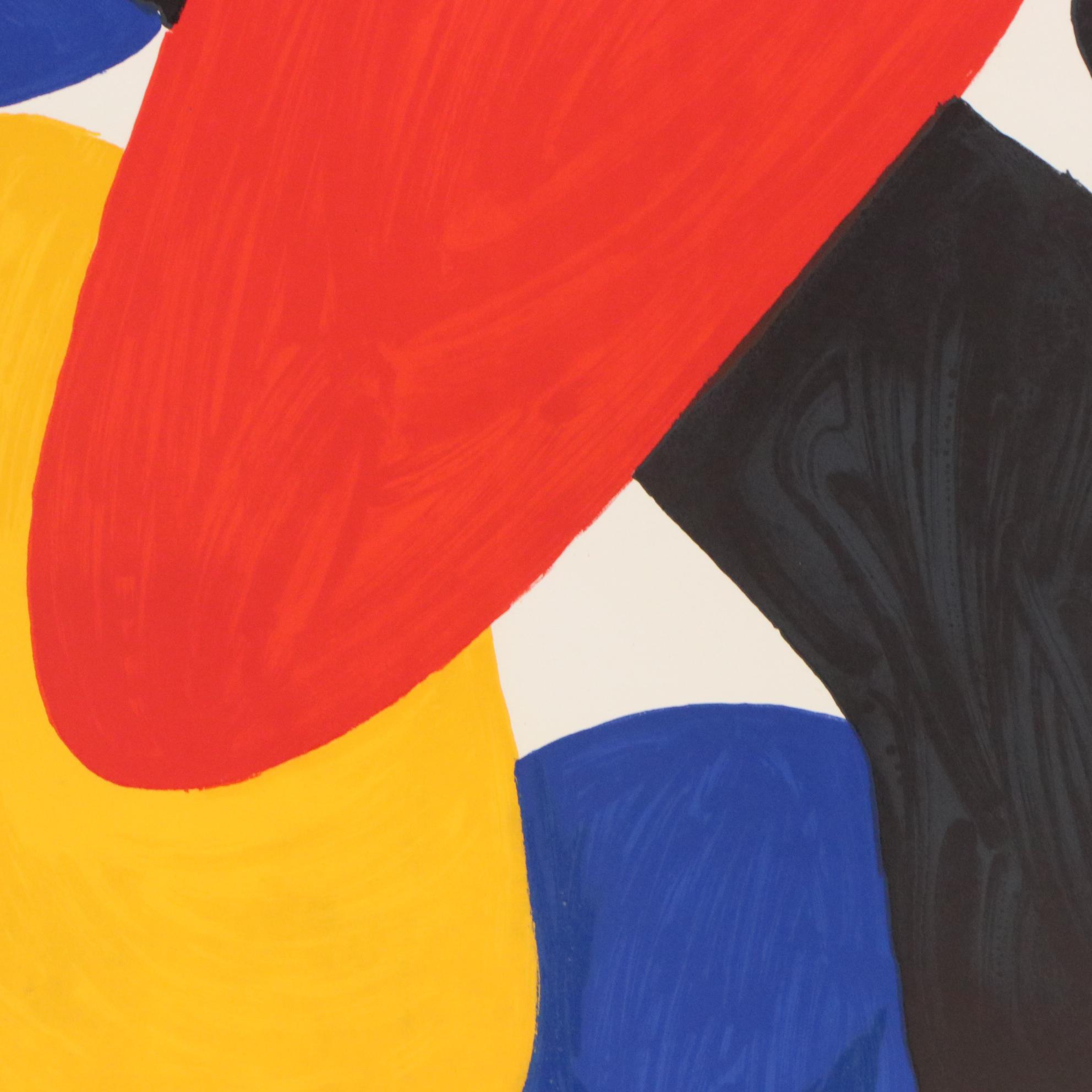 Alexander Calder Color Lithograph "Boomerang," 1974