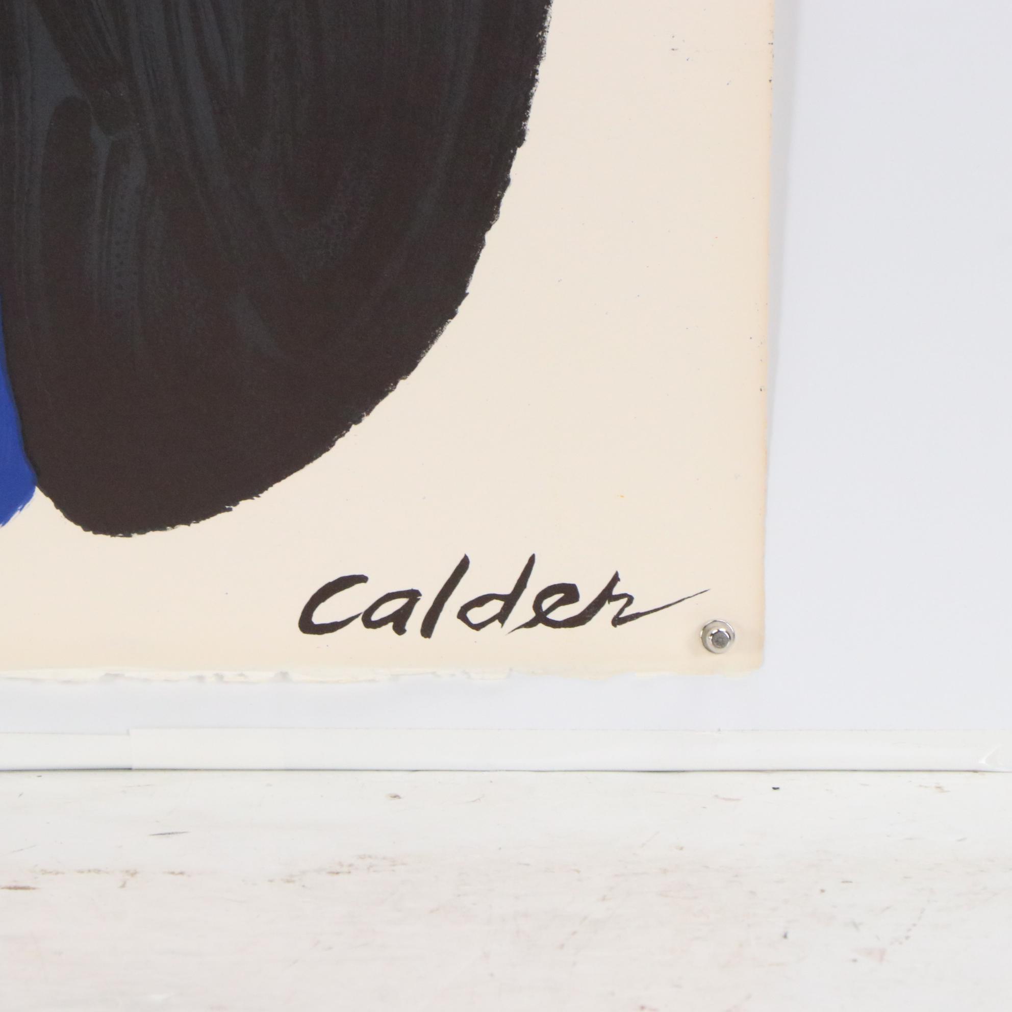 Alexander Calder Color Lithograph "Boomerang," 1974