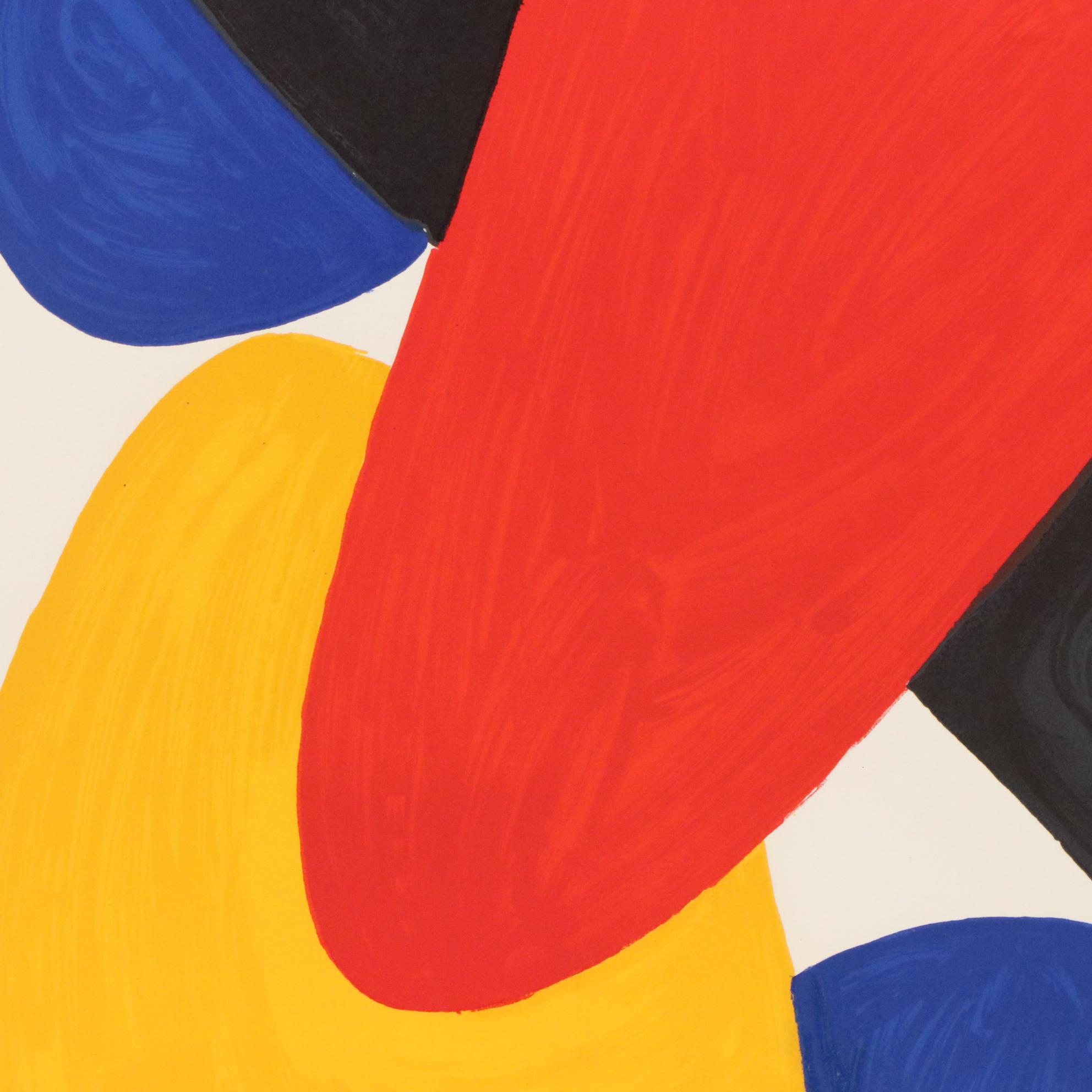 Alexander Calder Color Lithograph "Boomerang," 1974