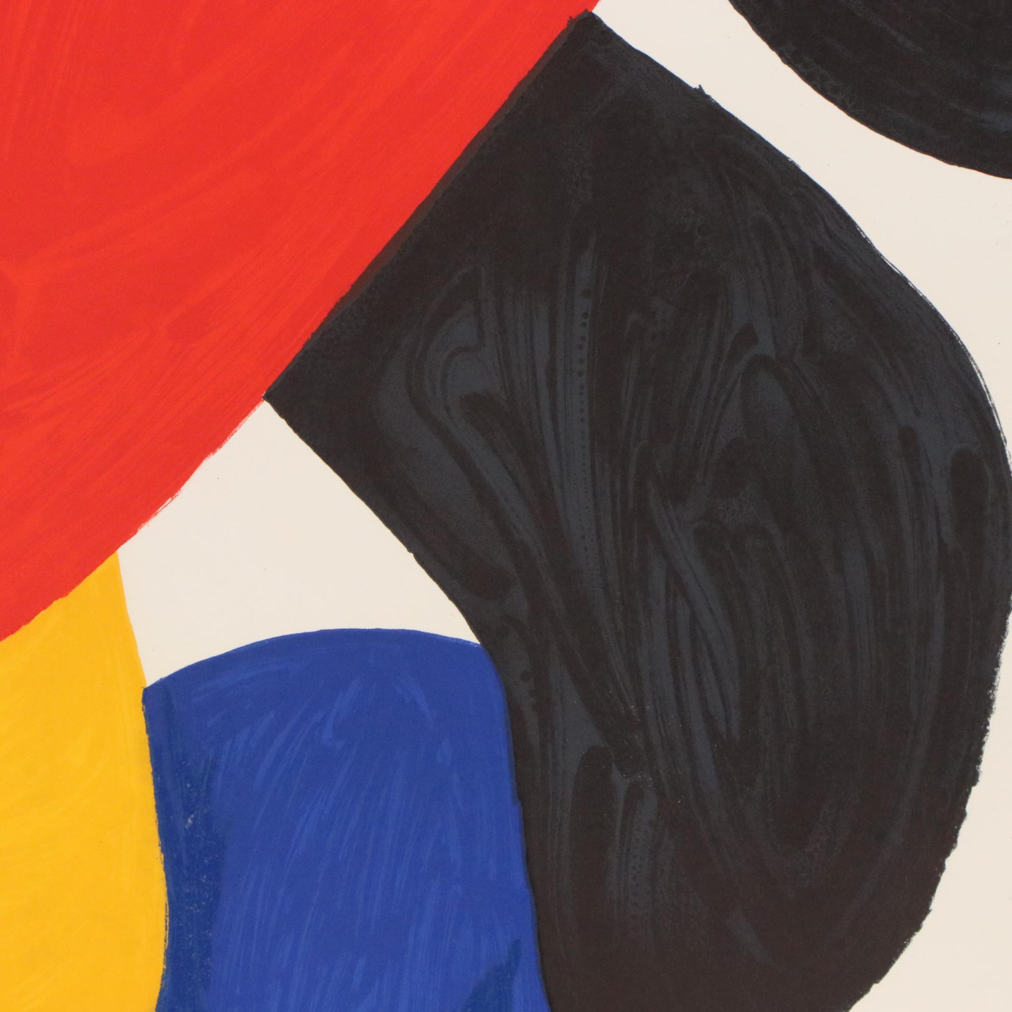 Alexander Calder Color Lithograph "Boomerang," 1974