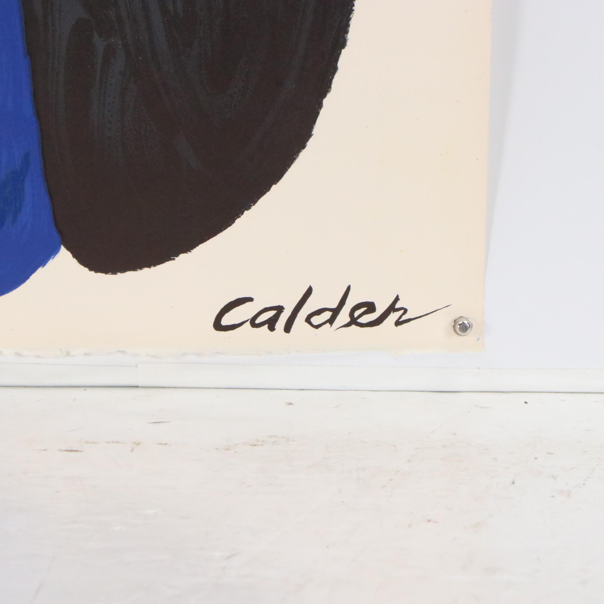 Alexander Calder Color Lithograph "Boomerang," 1974