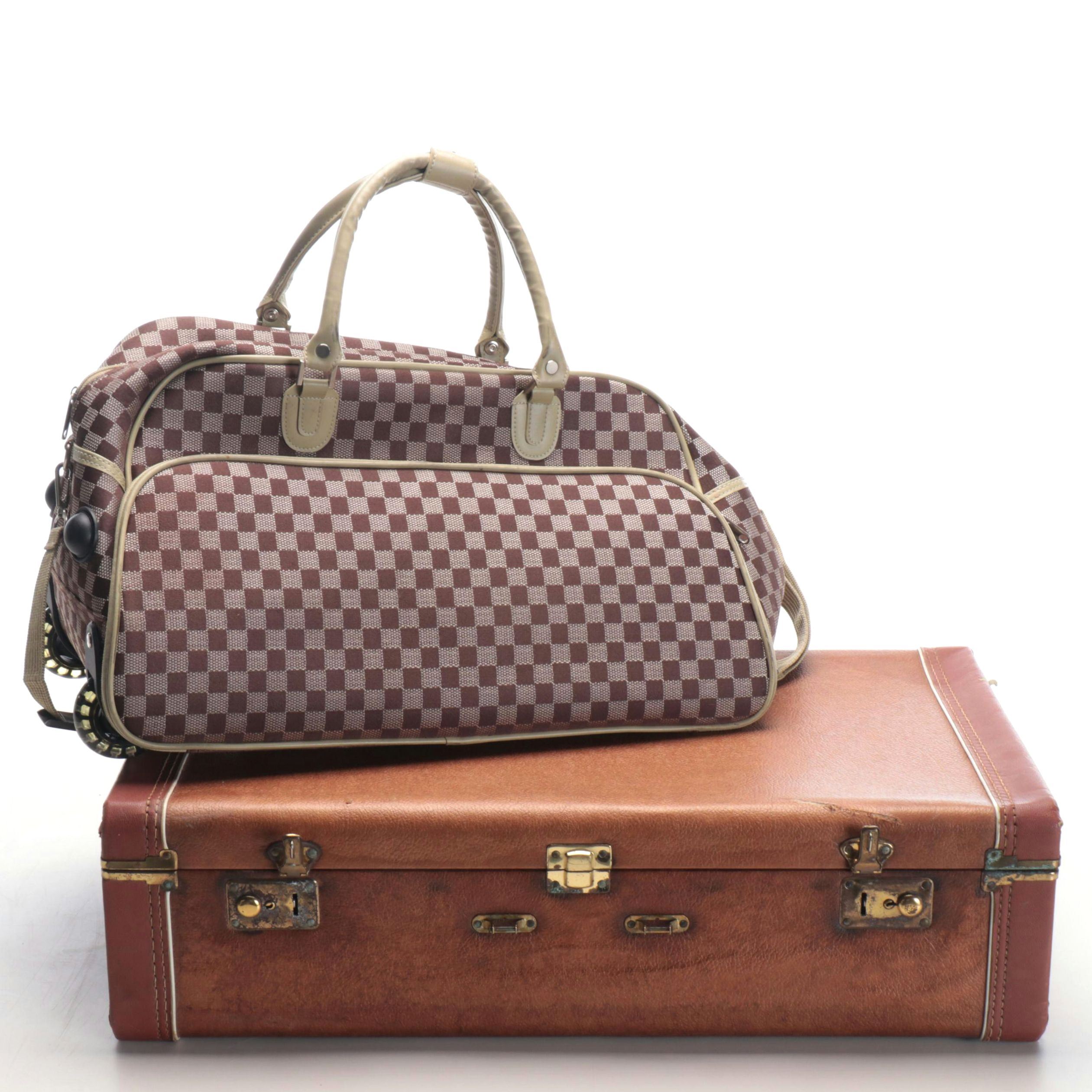 Benjamin Jordan Rolling Travel Bag and Other Hard Case Suitcase