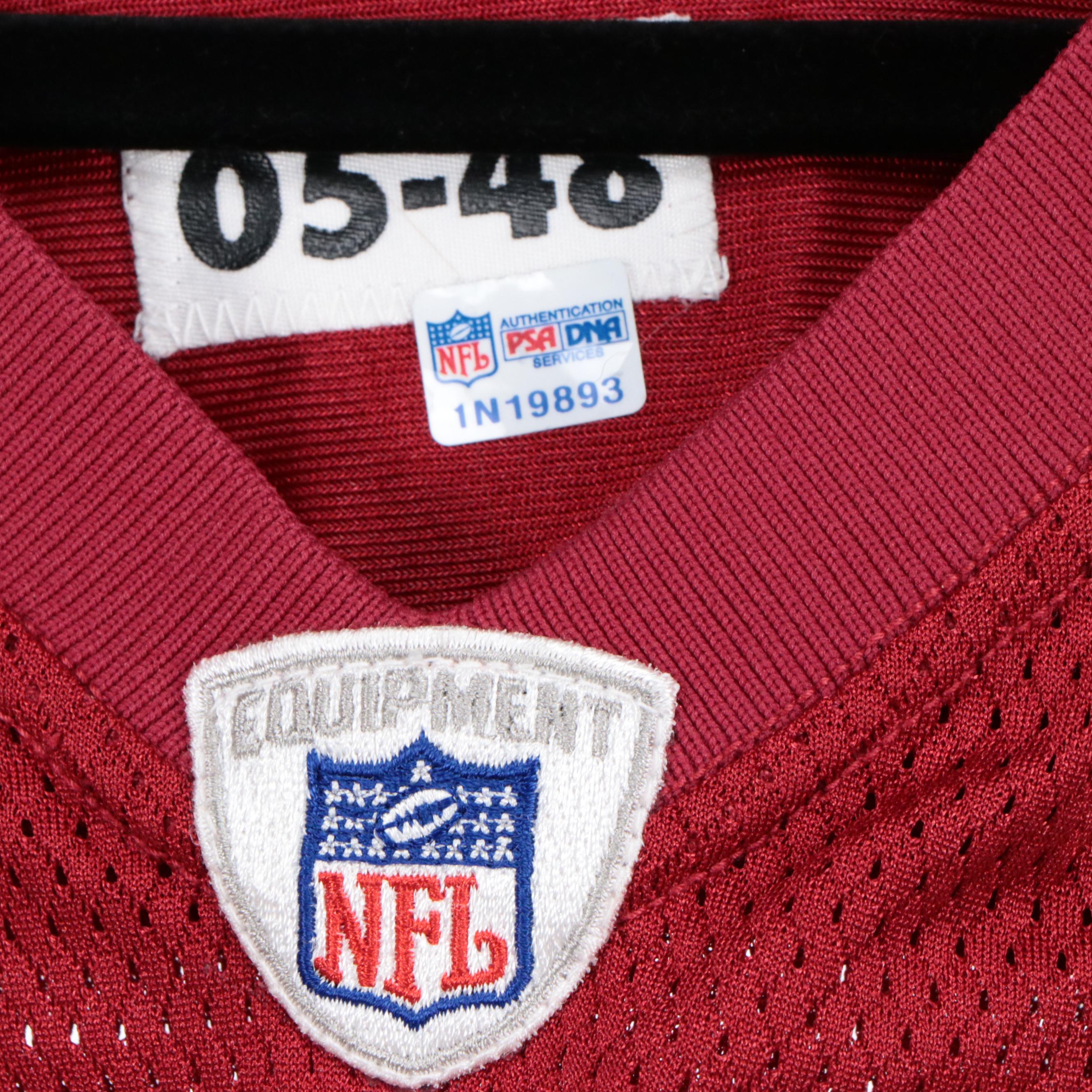 Jonas Jennings Game Worn and Player Worn Football Jerseys