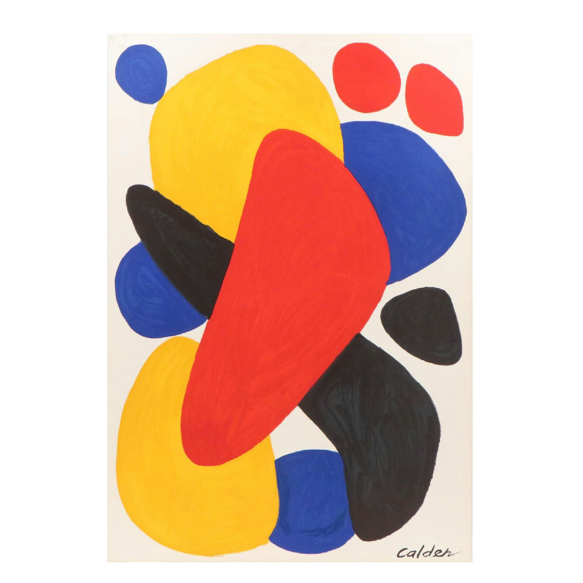 Alexander Calder Color Lithograph "Boomerang," 1974