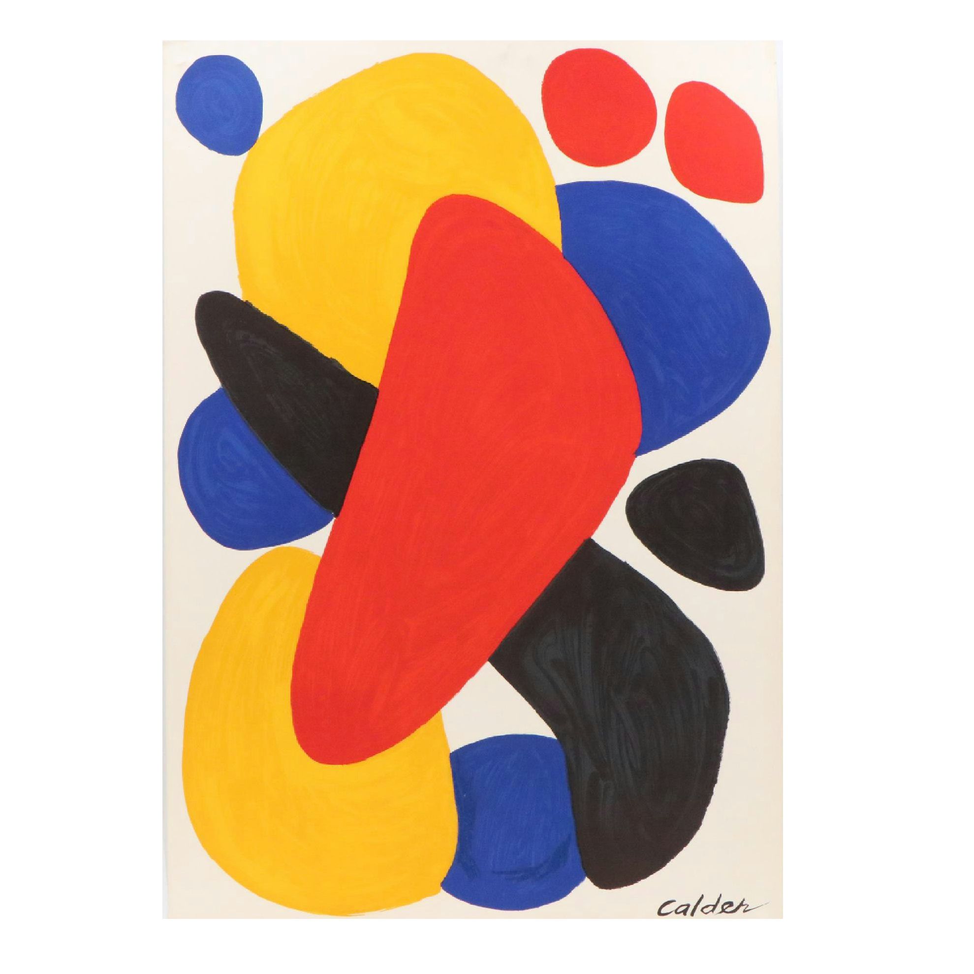 Alexander Calder Color Lithograph "Boomerang," 1974