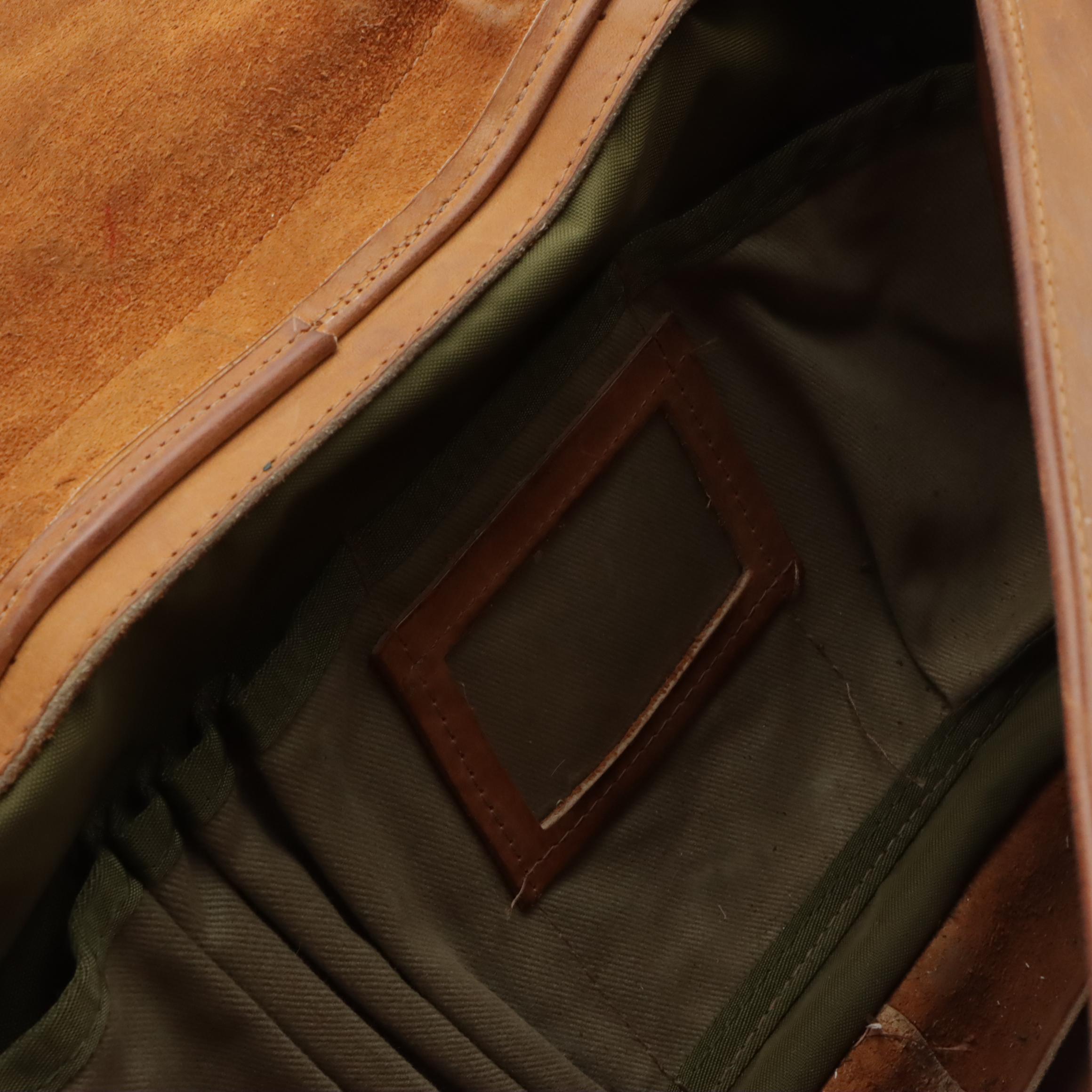 Gokey Company Leather Messenger Bag and Duluth Two-Way Travel Bag