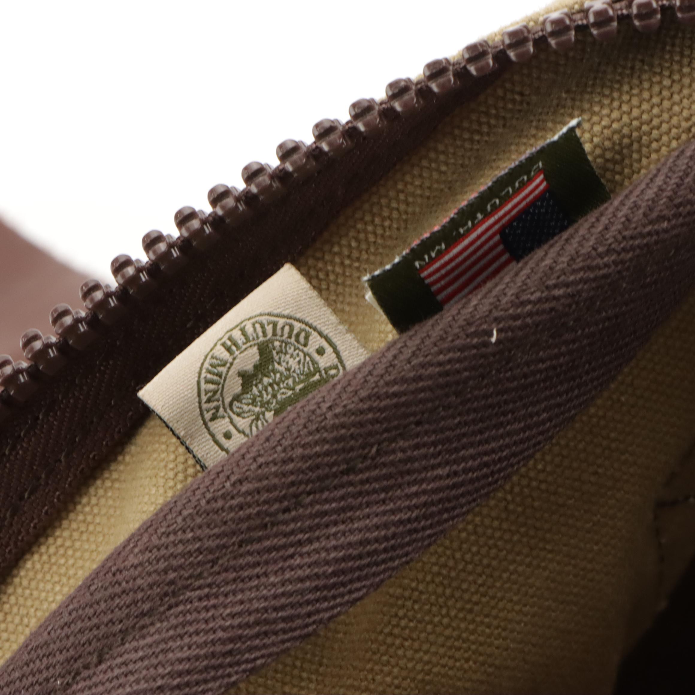 Gokey Company Leather Messenger Bag and Duluth Two-Way Travel Bag