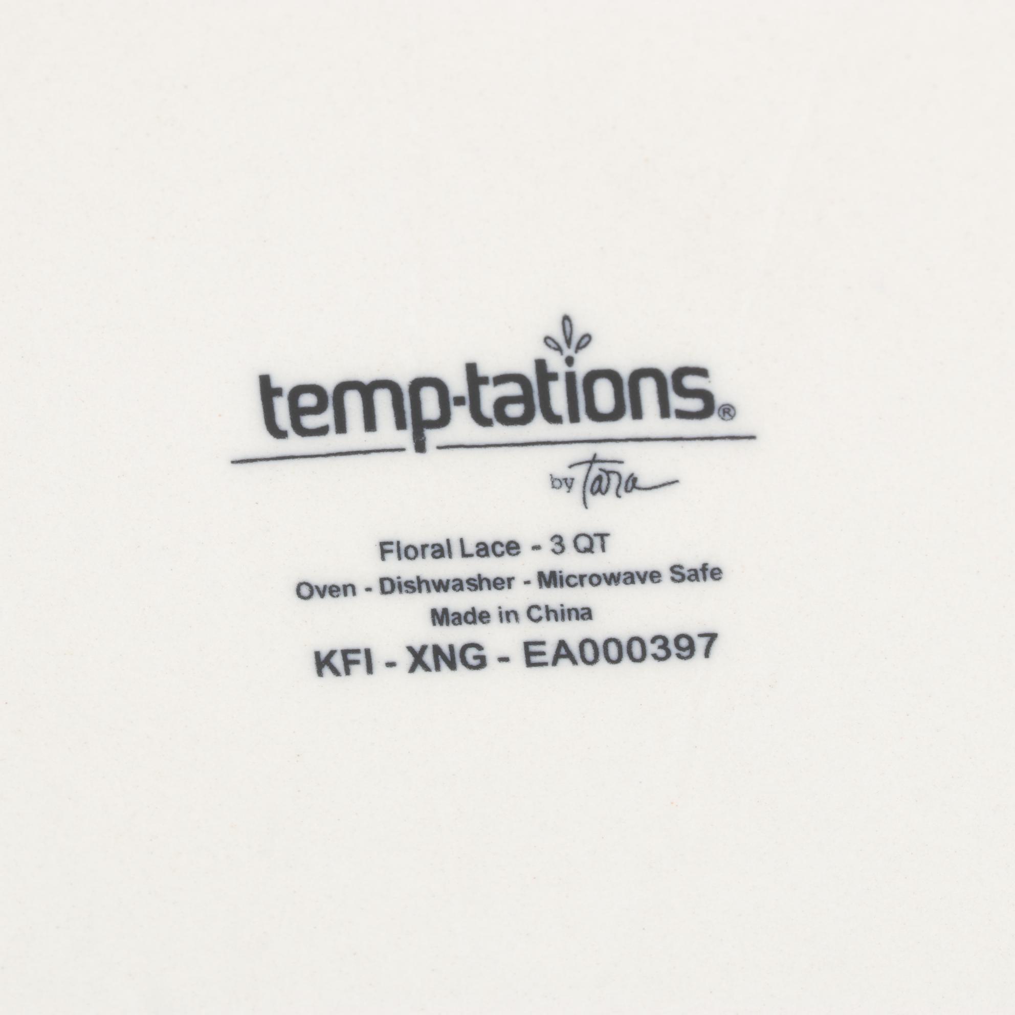 Temp-Tations by Tara "Floral Lace Green" Kitchen Canister Set