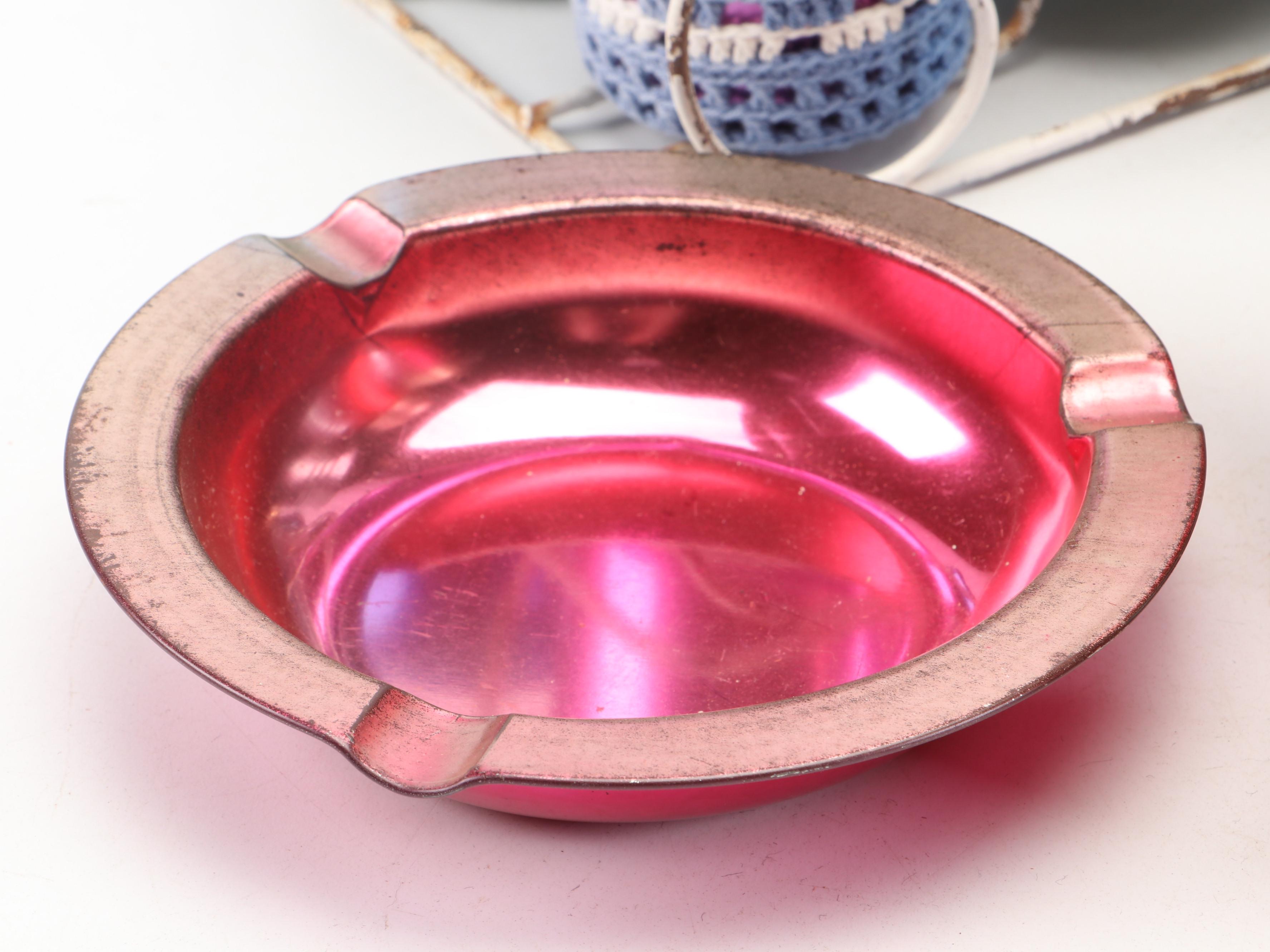 J Heller Hostess Ware Tumblers with Other Aluminum Table Accessories